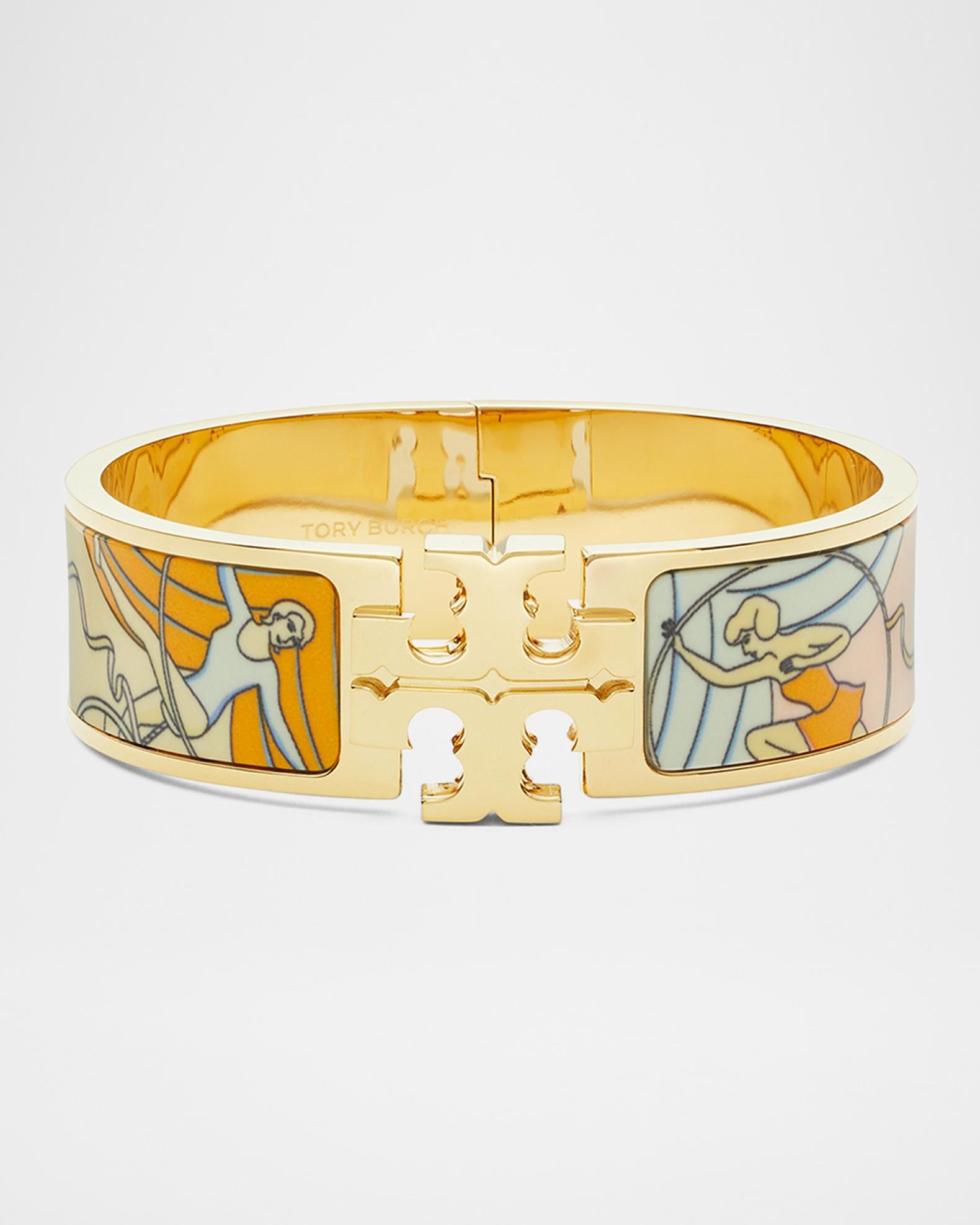 J*I様 TORY BURCH バングル ブレスレット Tory Burch Wide Icon Enamel Bracelet | Neiman Marcus