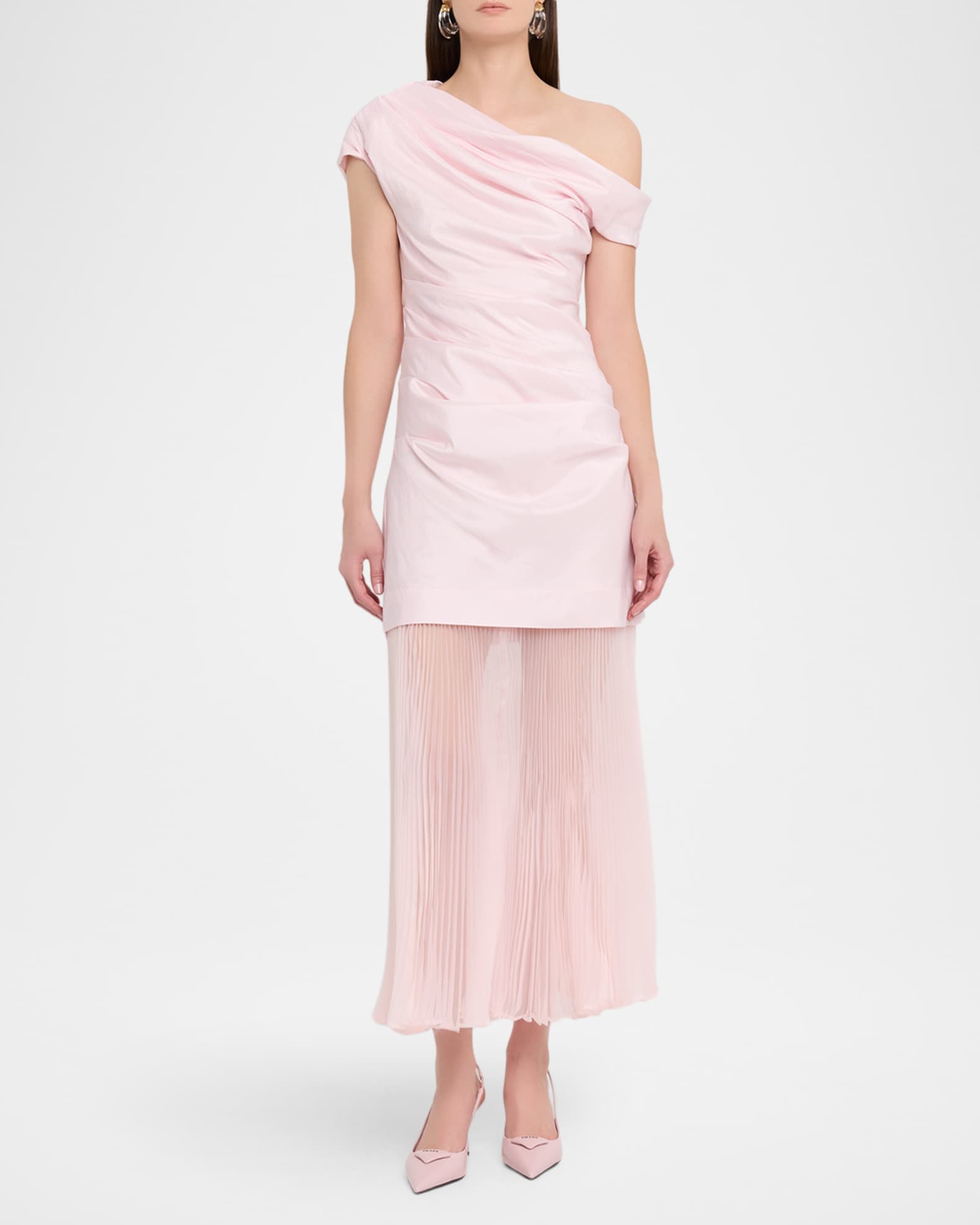 Simkhai Women's Ammalie Combo Midi-Dress - Blush - Size 4