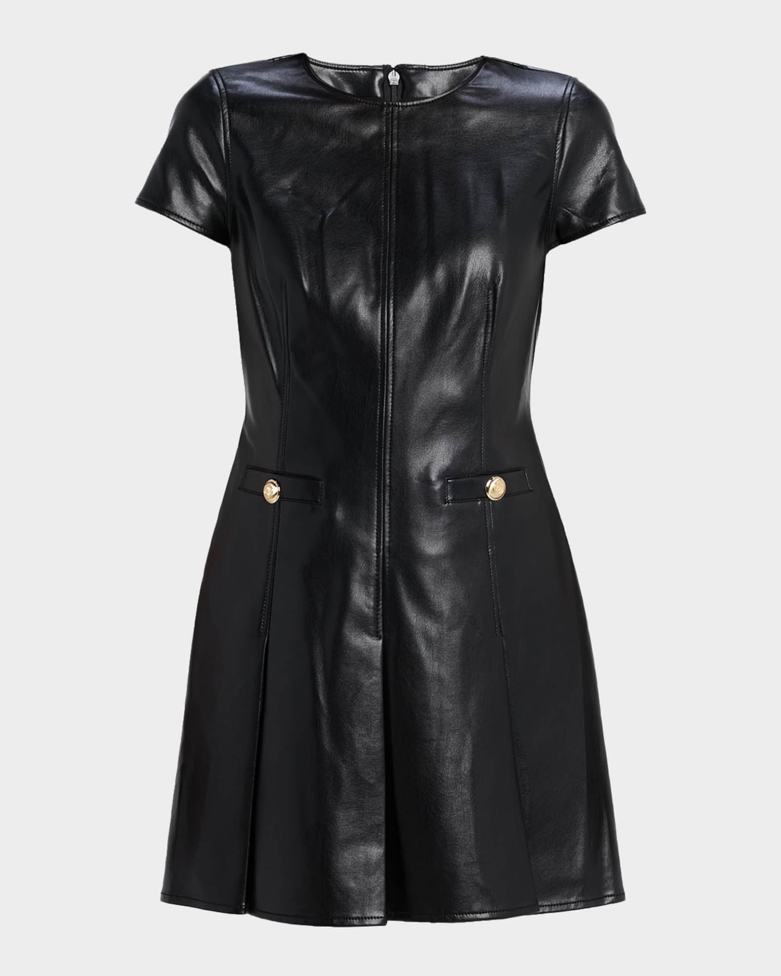 knee length dresses for ladies CINQ A SEPT LEATHER DRESS main image 0