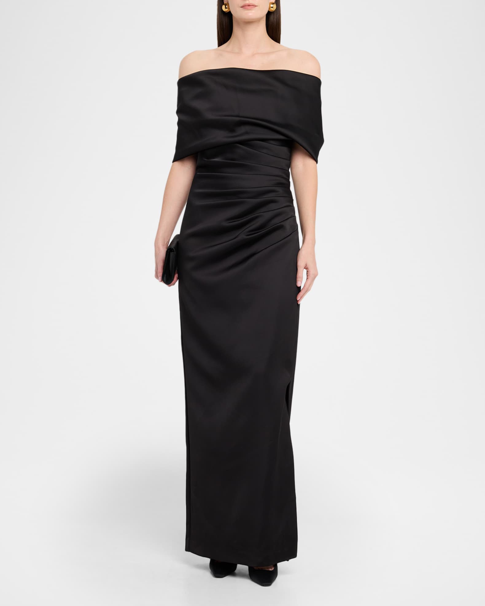 simkhai evening dress SIMKHAI Reannon Draped Gown in Blue