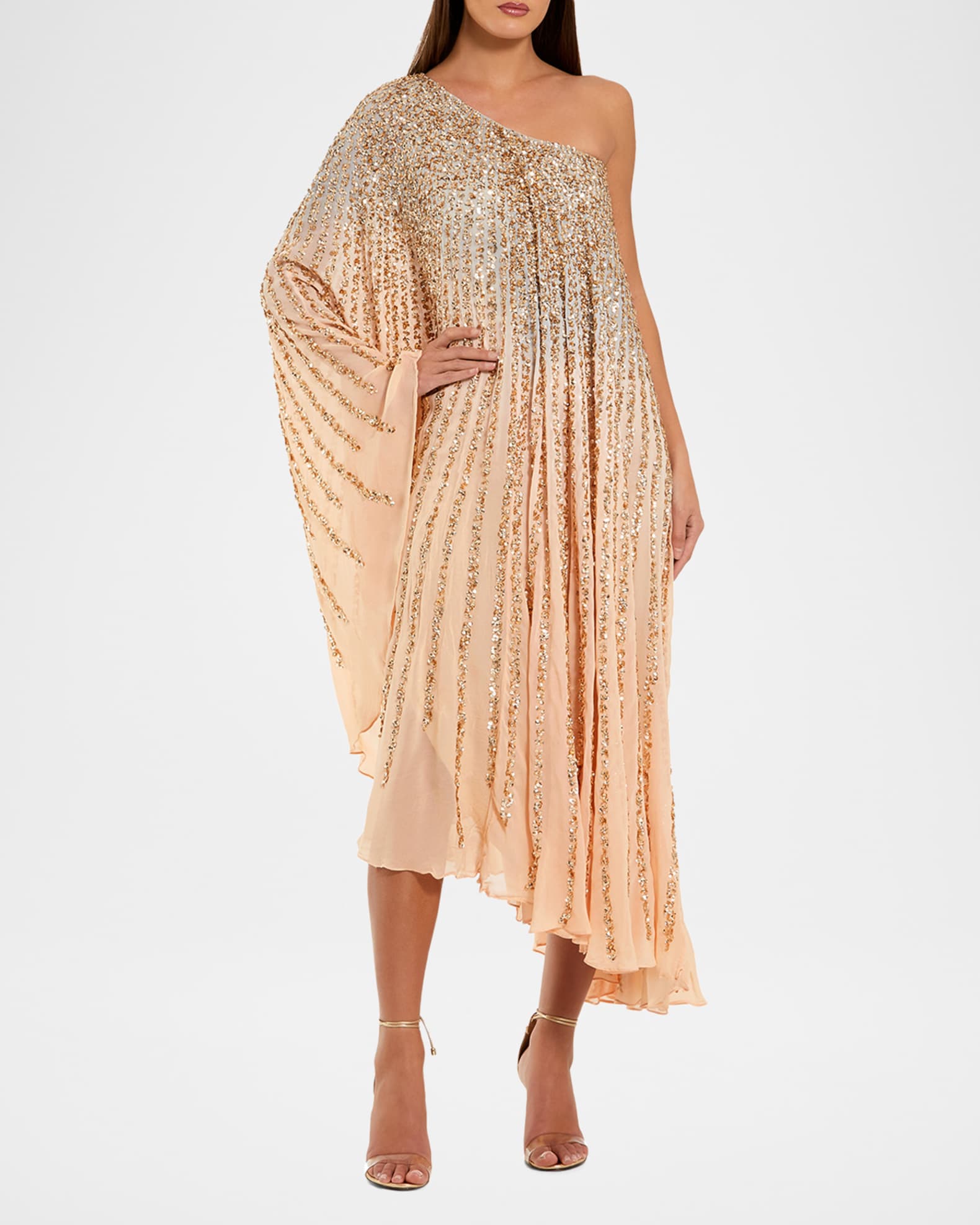 open lace back dress Dash and Dot - ONE SHOULDER KAFTAN