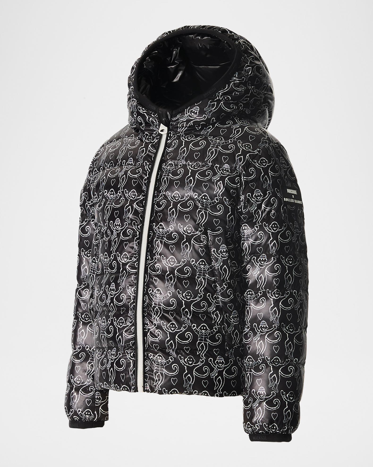 Mackage x Roller Rabbit Girl's Reversible Hooded Down Jacket, Size 2-6 ...