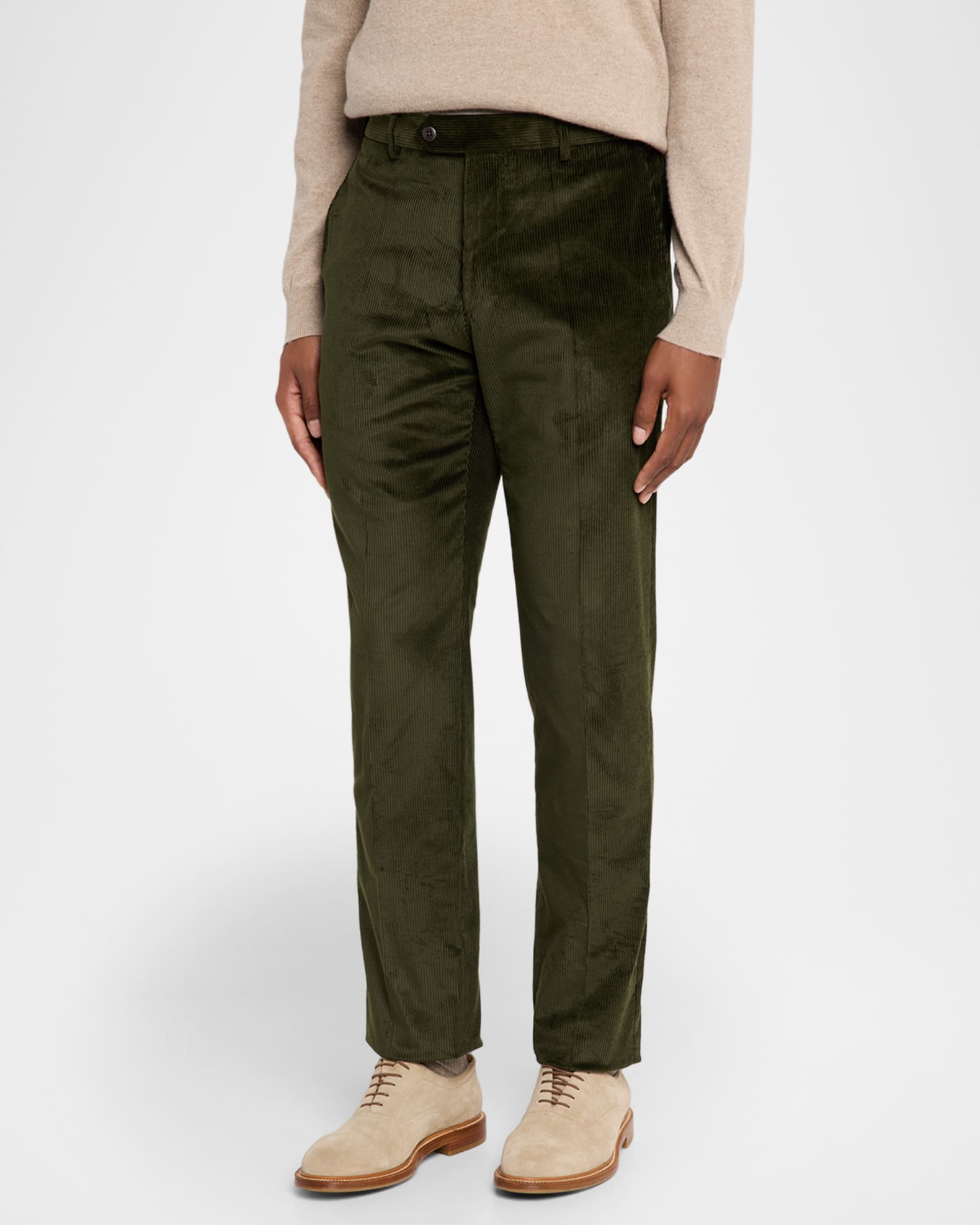 Zanella Men's Parker Stretch Corduroy Trousers | Neiman Marcus