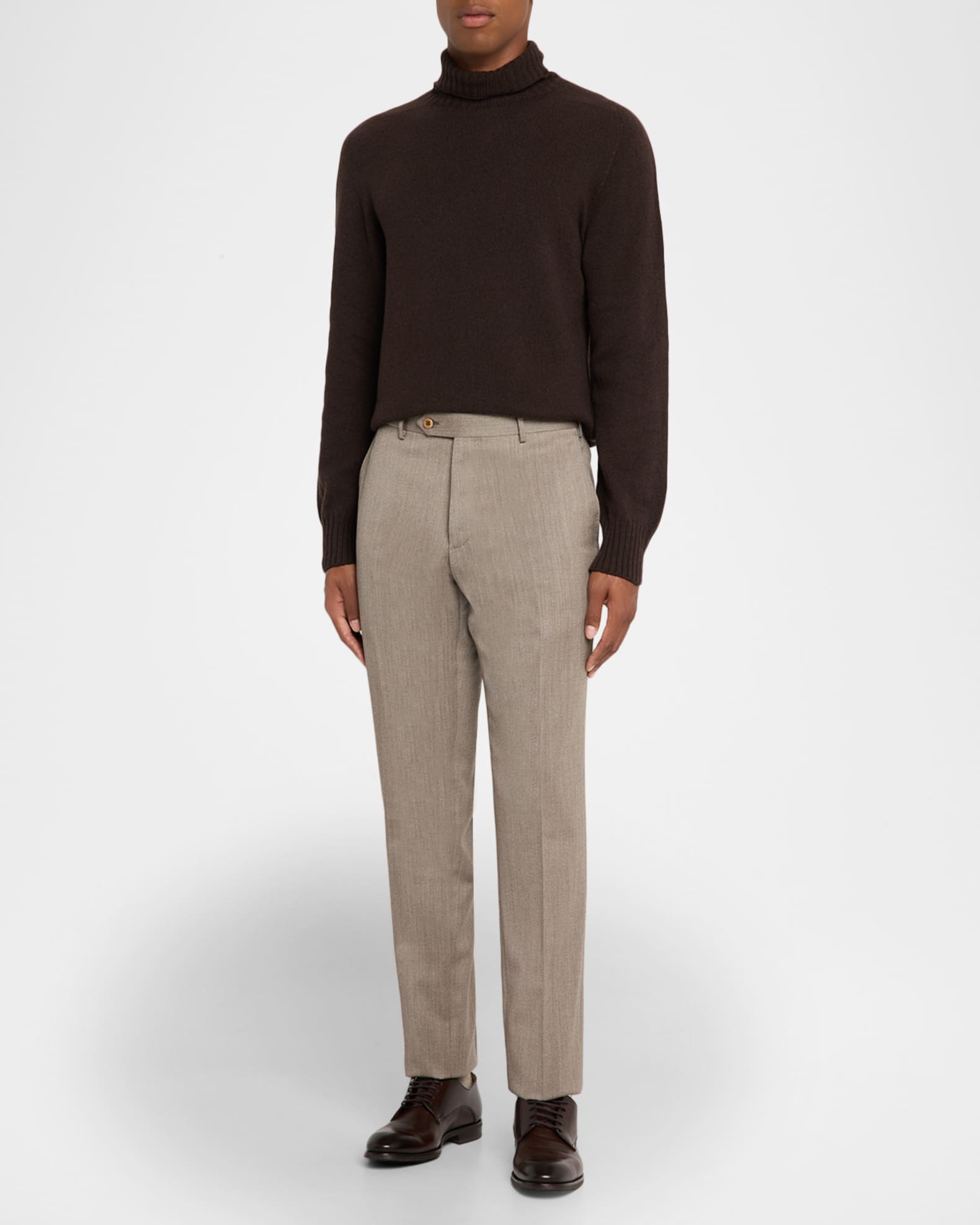 Zanella Men's Parker Wool Twill Pants | Neiman Marcus