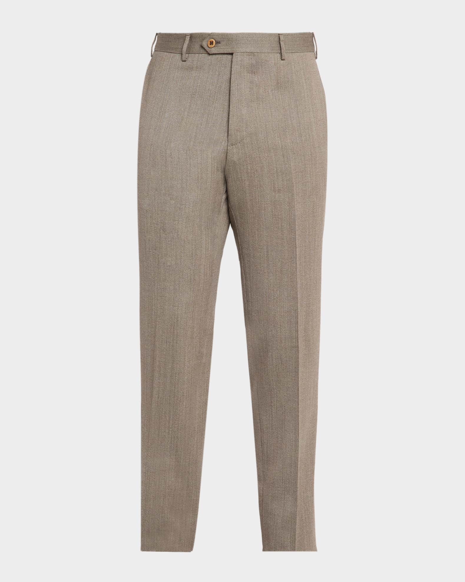 Zanella Men's Parker Wool Twill Pants | Neiman Marcus