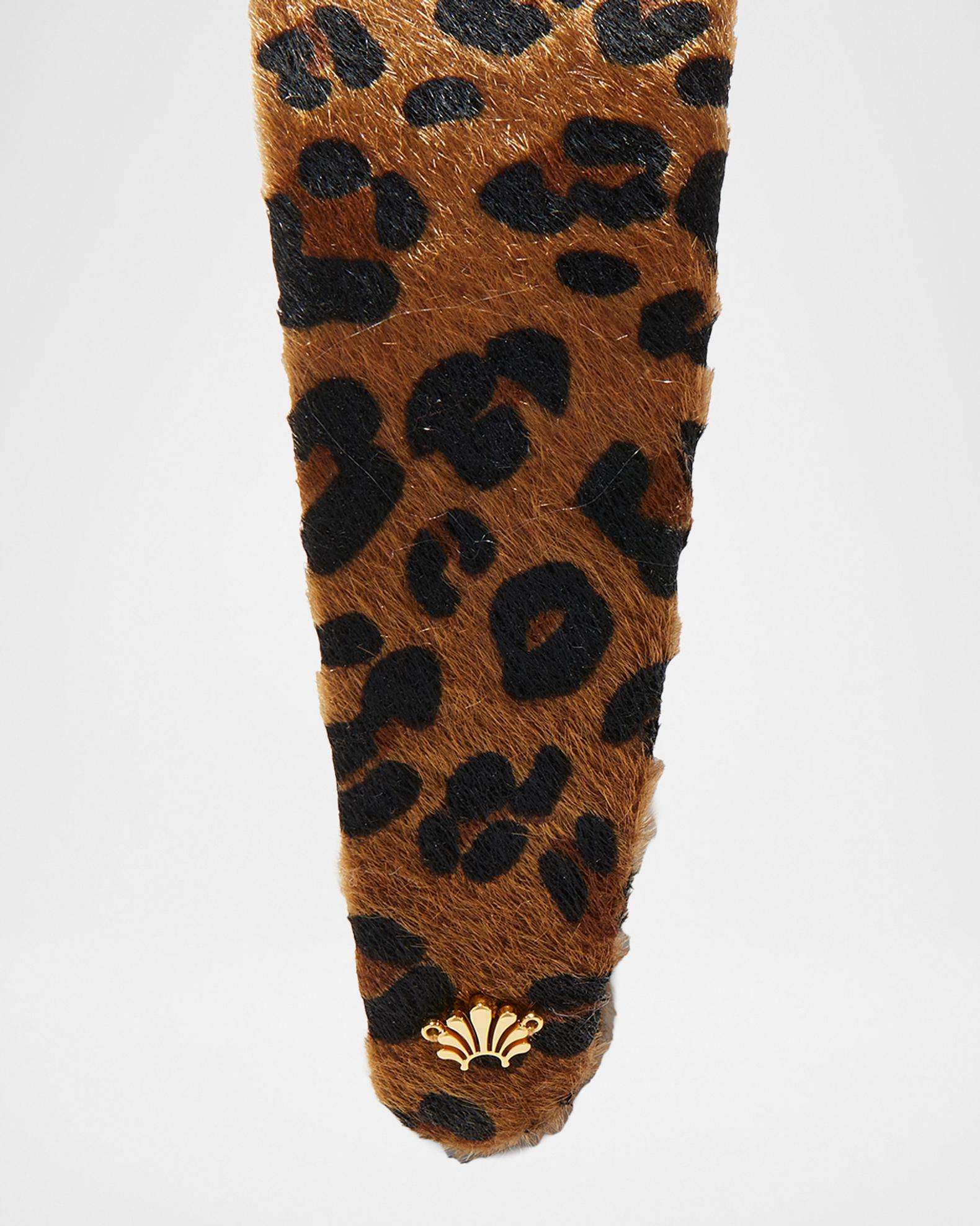 Lele Sadoughi Brigitte Leopard-Print Faux Pony Hair Headband 