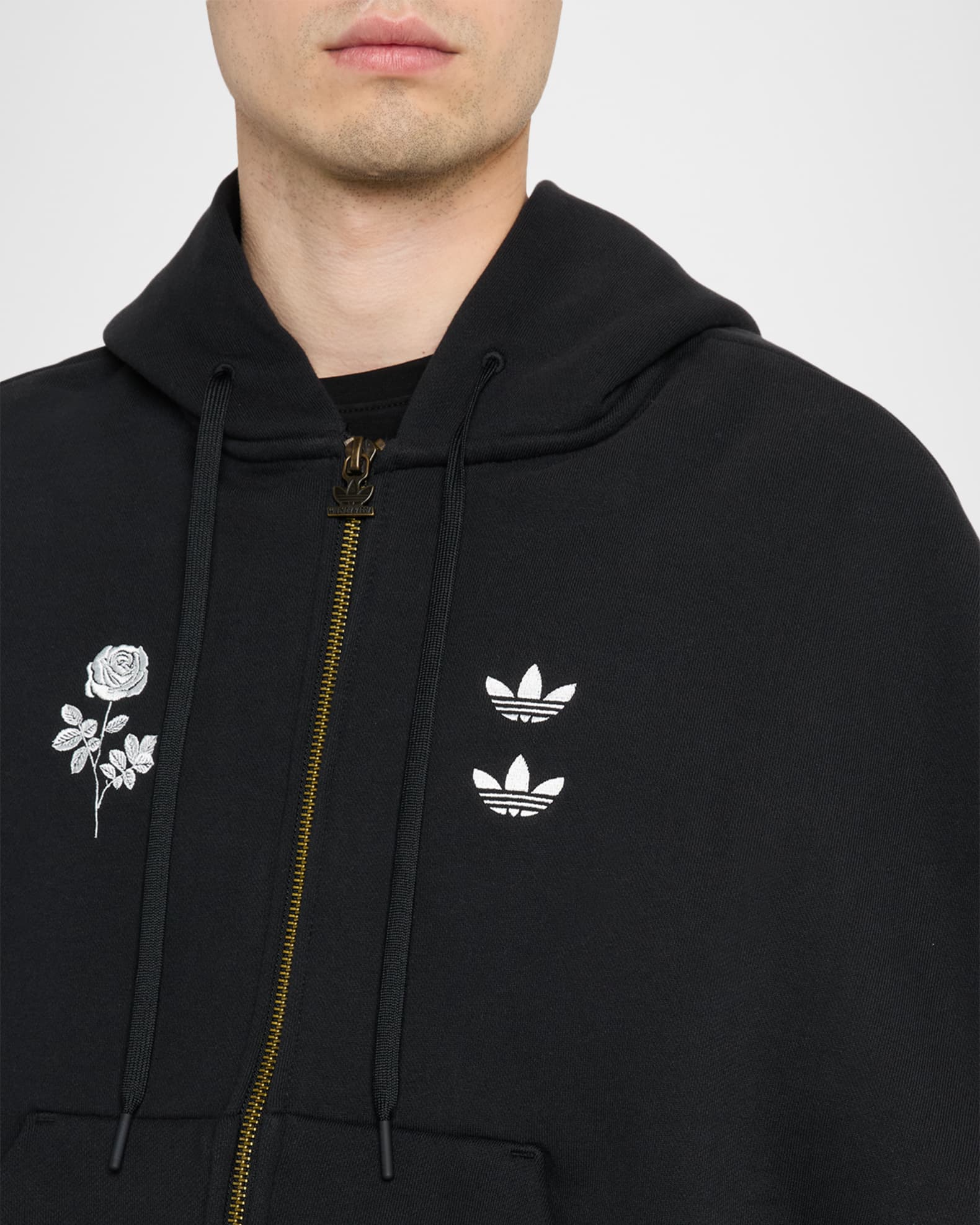 Adidas x Willy Chavarria Men's Heavyweight Full-Zip Hoodie