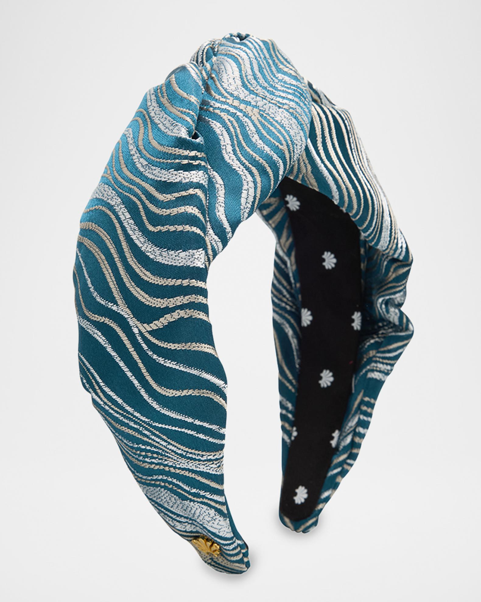 Lele Sadoughi Greta Ripple Jacquard Headband | Neiman Marcus