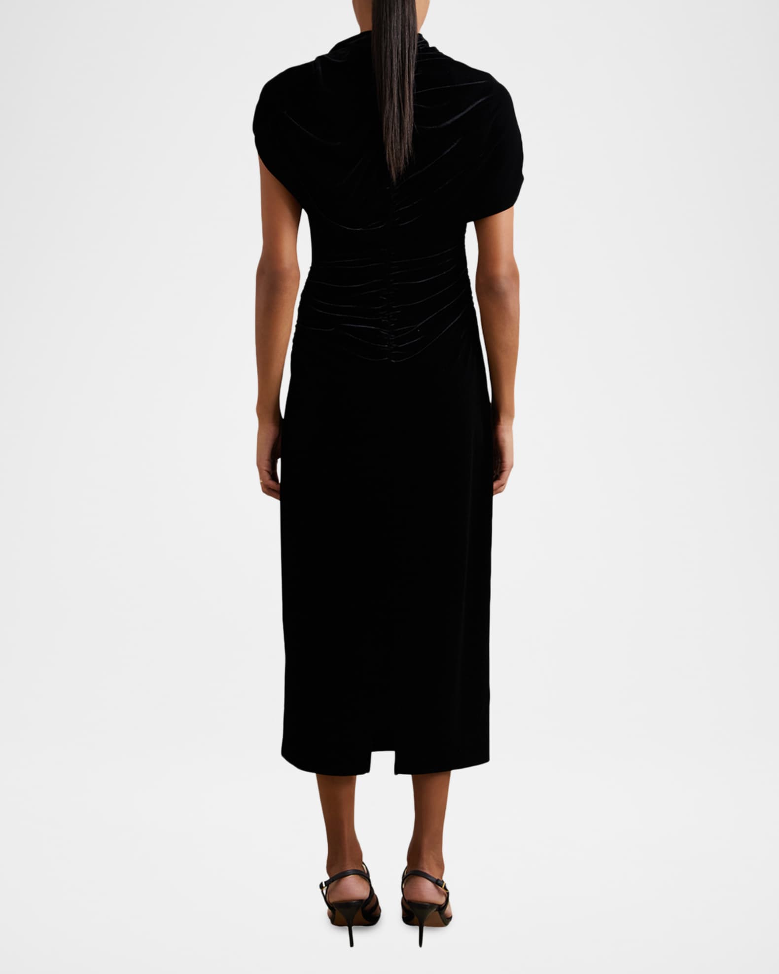 reiss jade plunge neck sheath dress REISS Dress - Jade Pleat Back
