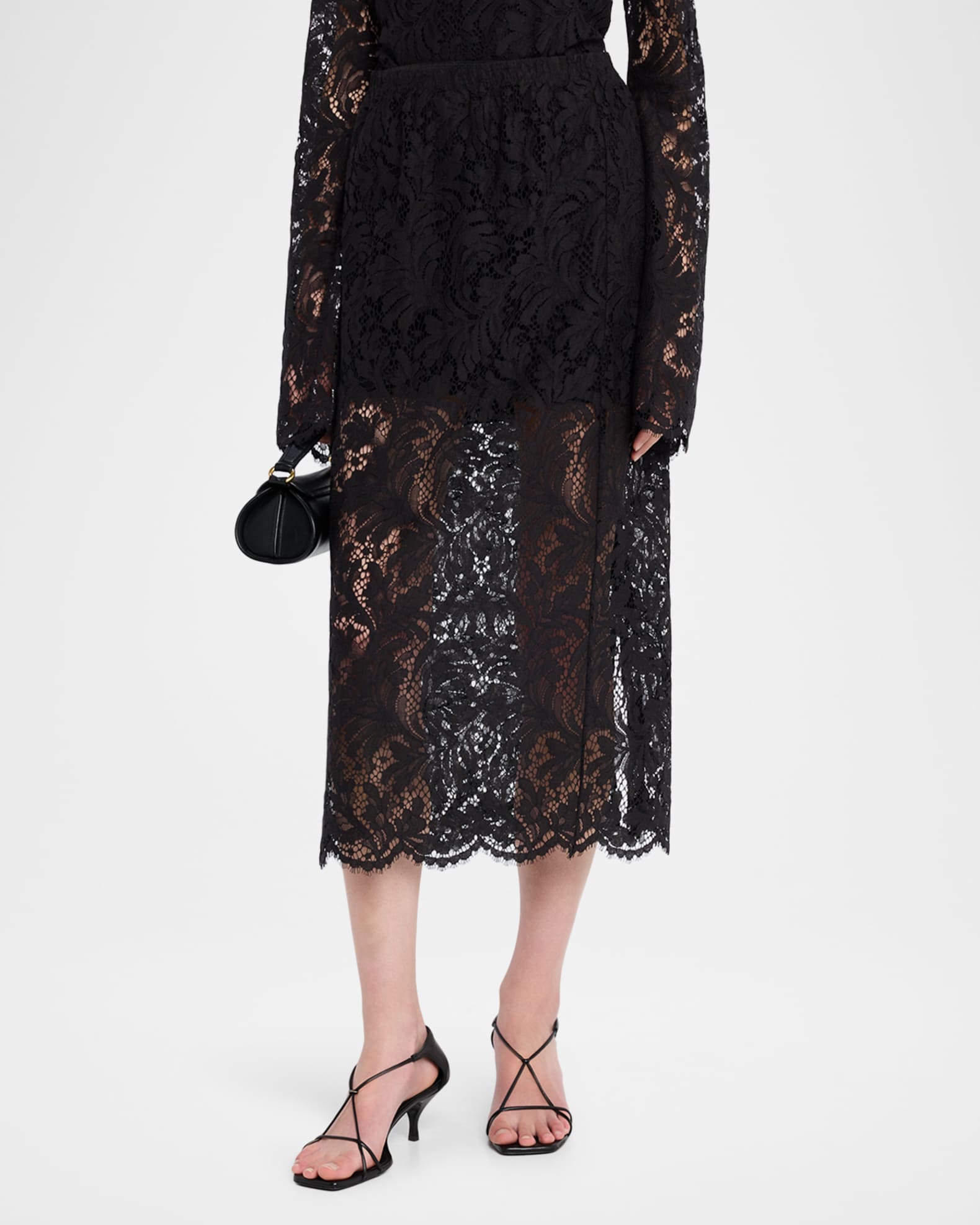 A.L.C. Lydia Lace Midi Skirt | Neiman Marcus