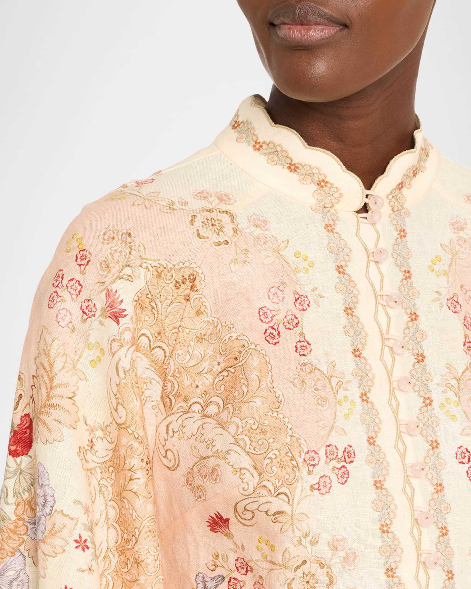 Zimmermann Daylight Long-Sleeve Mini Dress | Neiman Marcus