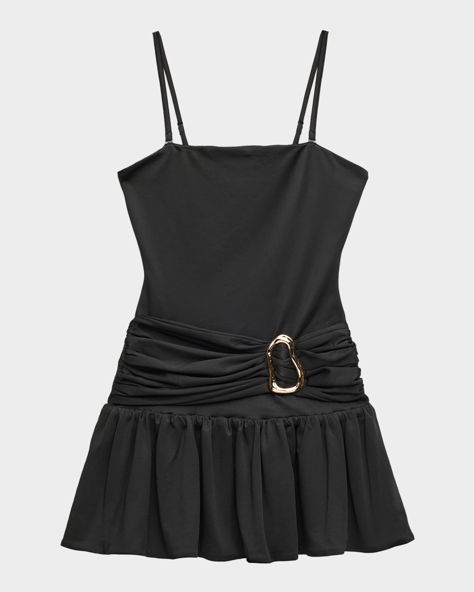 KatieJ NYC Girl's Tween Marci Gathered Mini Dress, Size S-XL