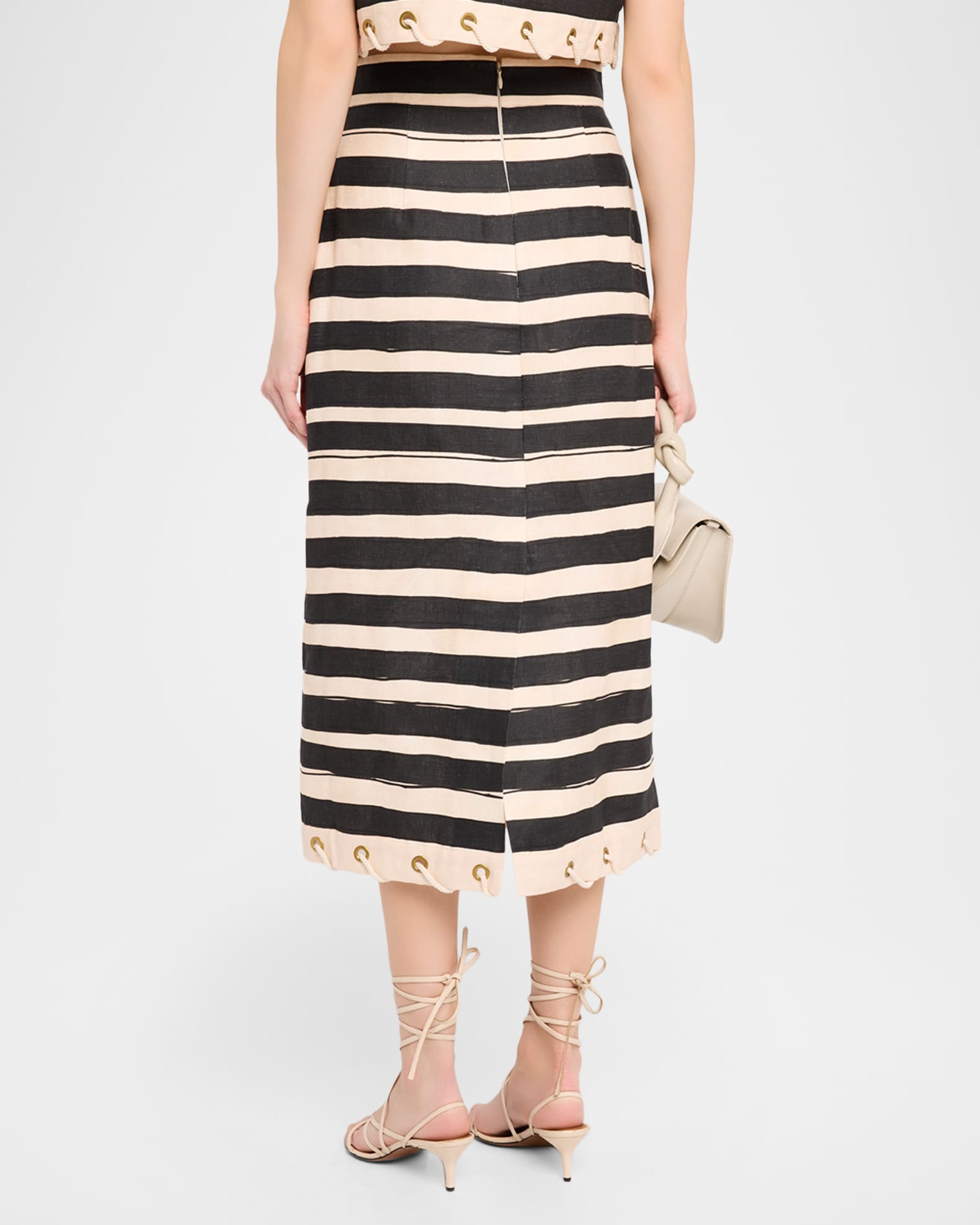 Zimmermann Rebellion Stripe Rope Skirt | Neiman Marcus