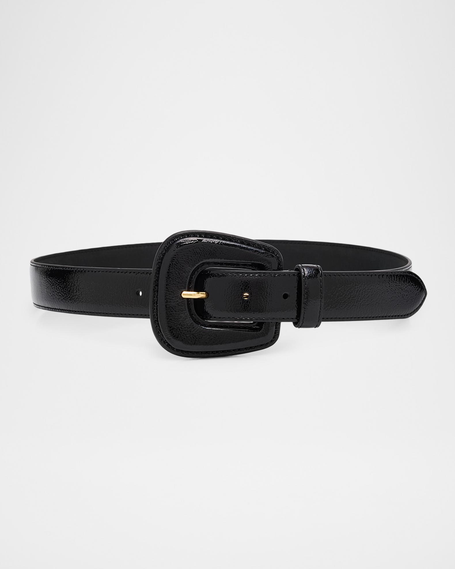Veronica Beard Elsy Leather-Buckle Belt | Neiman Marcus display picture 2