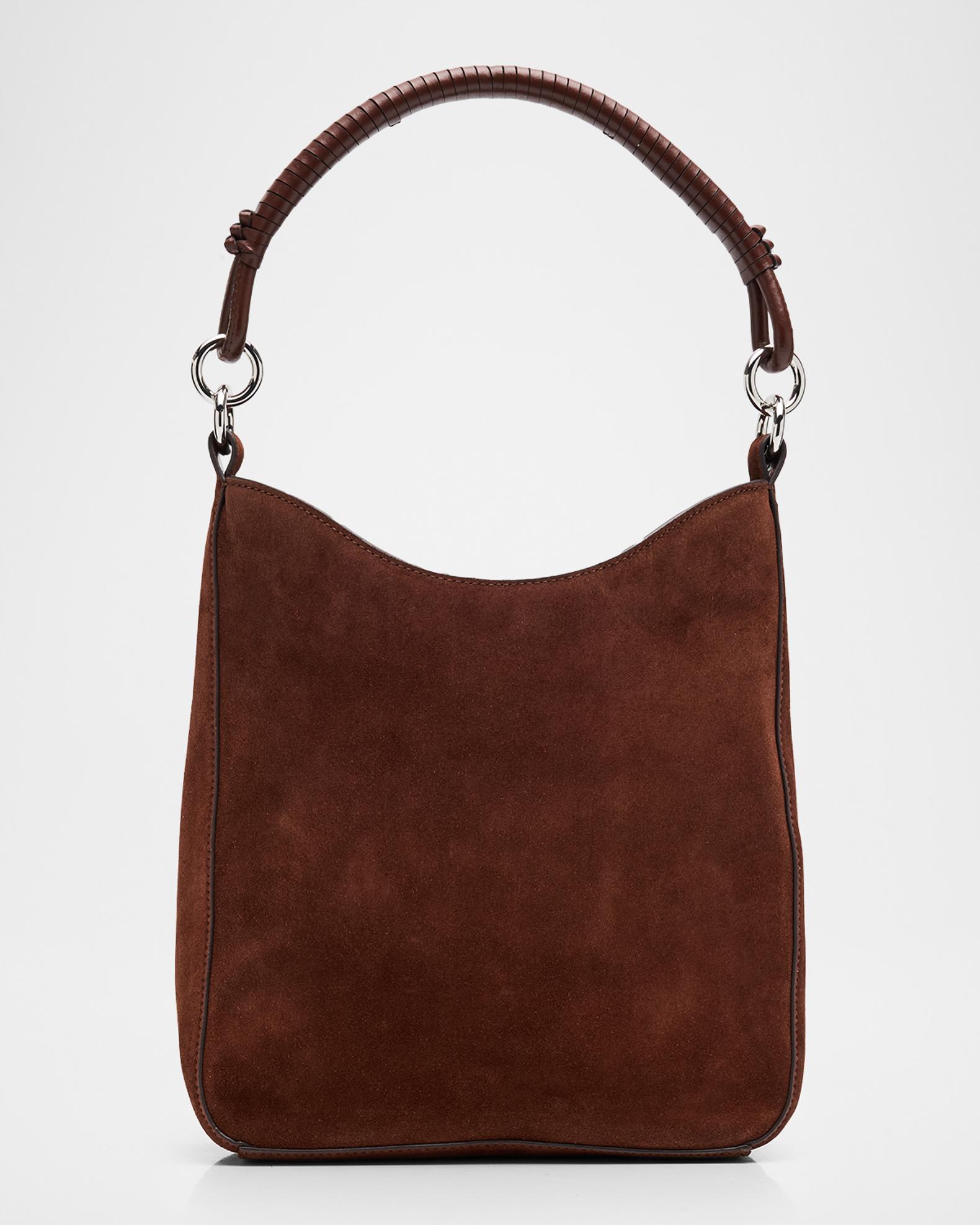 STAUD Mel Suede Shoulder Bag | Neiman Marcus