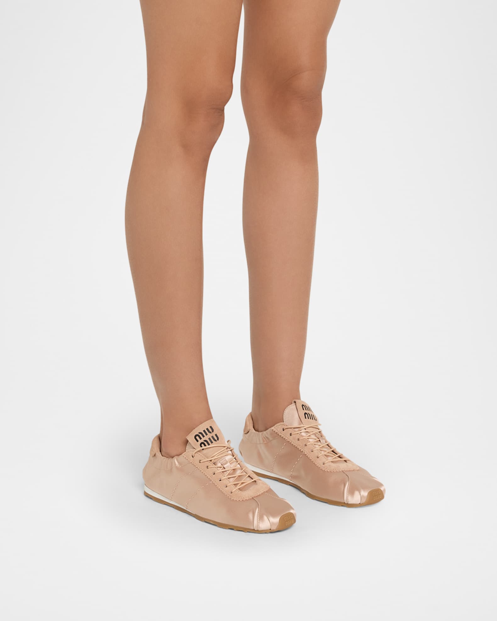 Miu Miu Satin Retro Runner Sneakers | Neiman Marcus