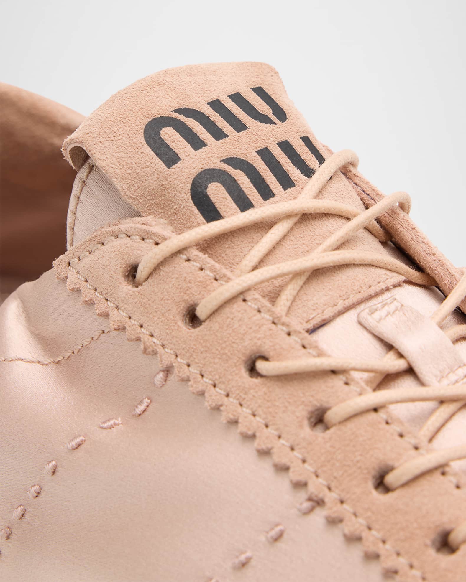 Miu Miu Satin Retro Runner Sneakers | Neiman Marcus
