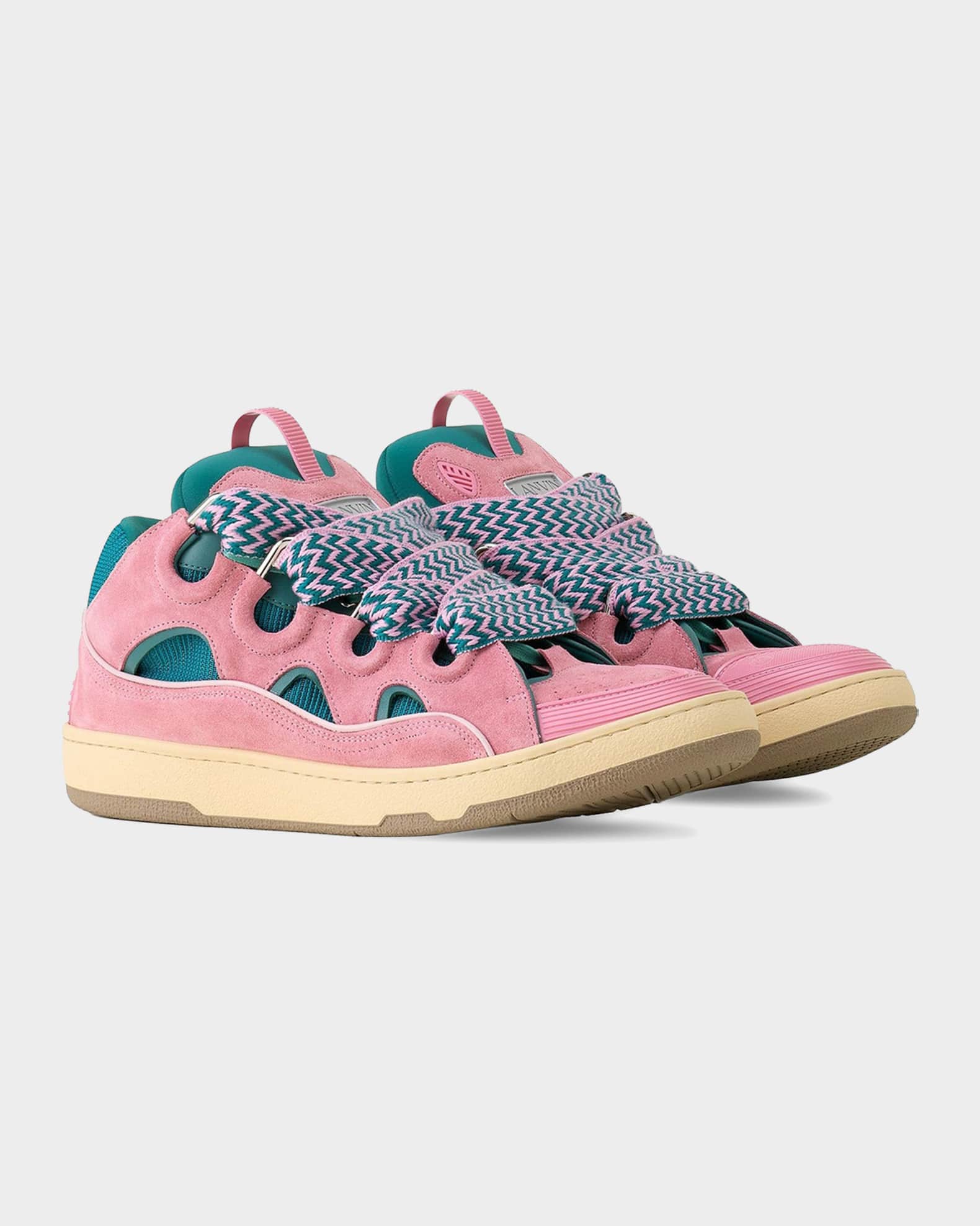 LANVIN / 専用ページ Men's Curb Leather Skate Sneakers | Neiman Marcus