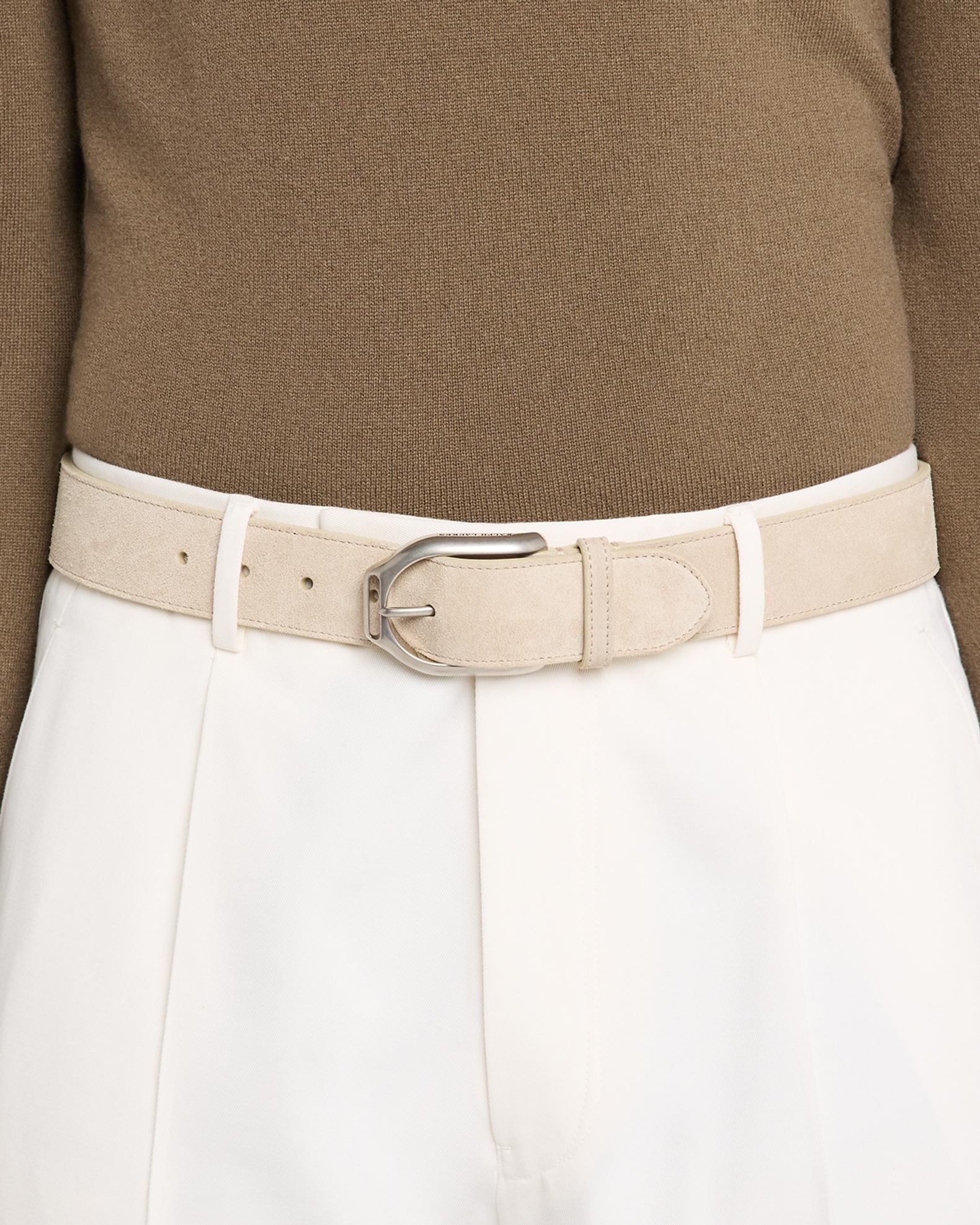 Ralph Lauren Polo Stirrup Leather Skinny Belt Sz L pale Blue Polo Ralph Lauren Men main image 3