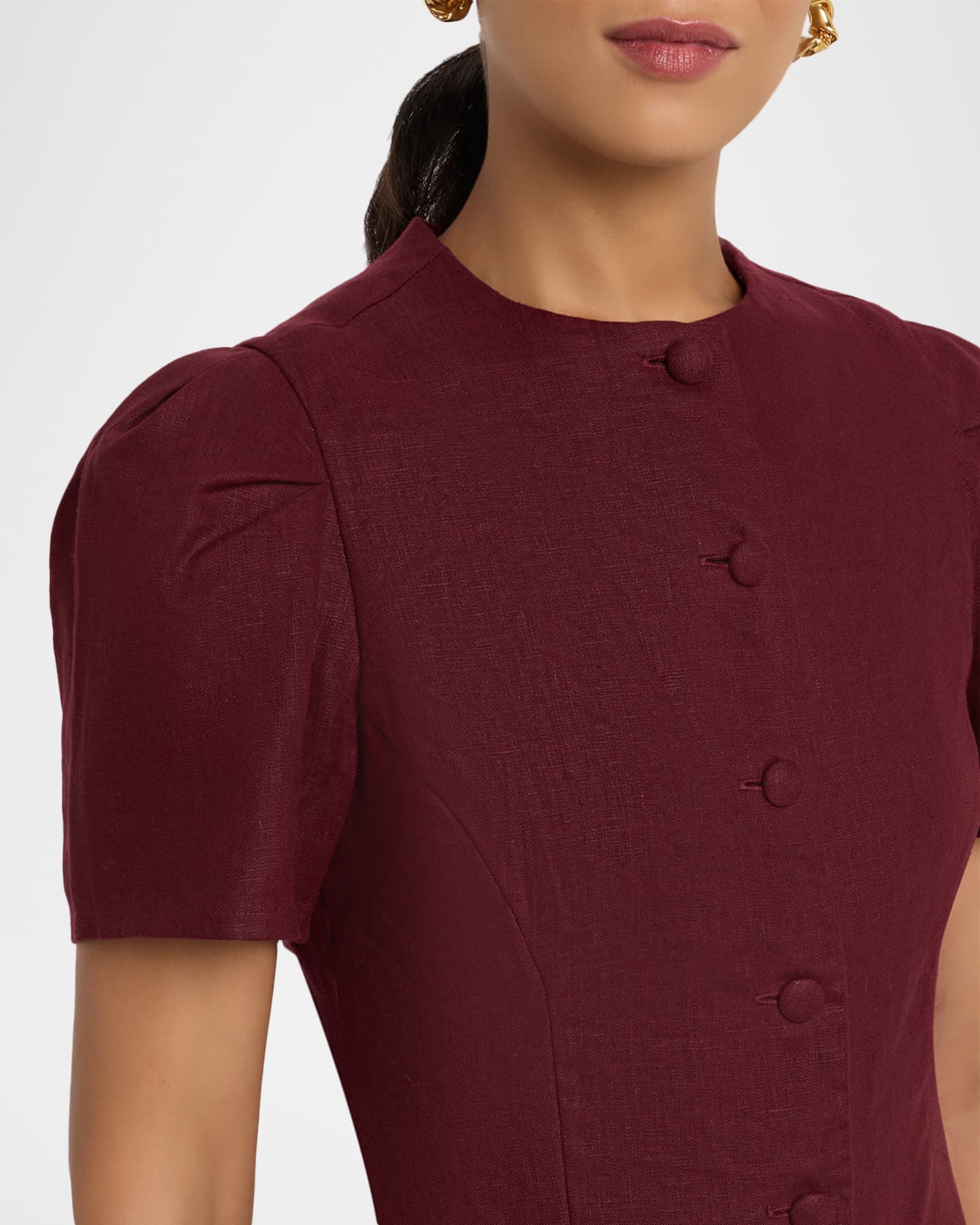 chinese dress ladies Bordeaux Emma Mini Dress