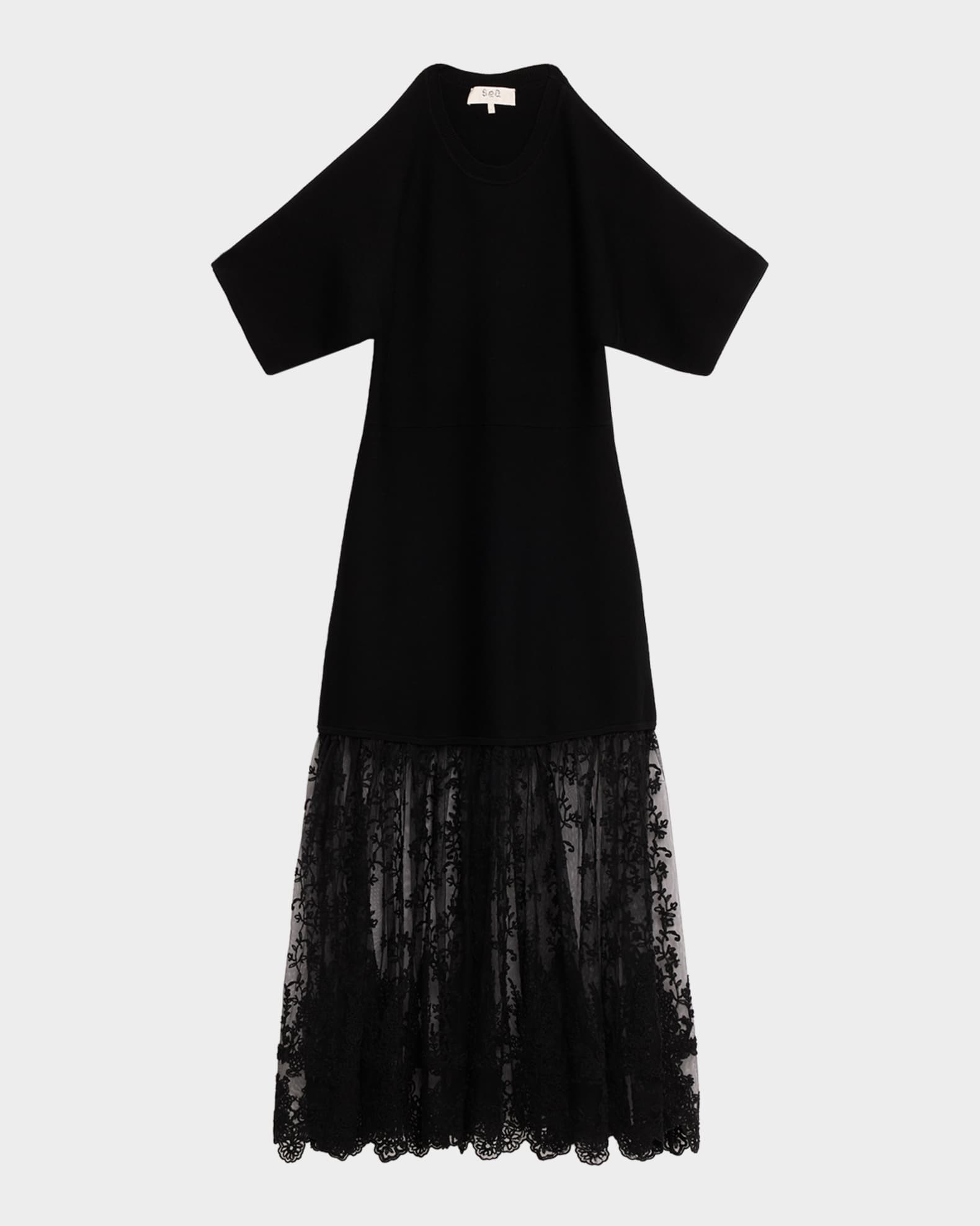 Sea Diane Knit Lace Midi Dress | Neiman Marcus