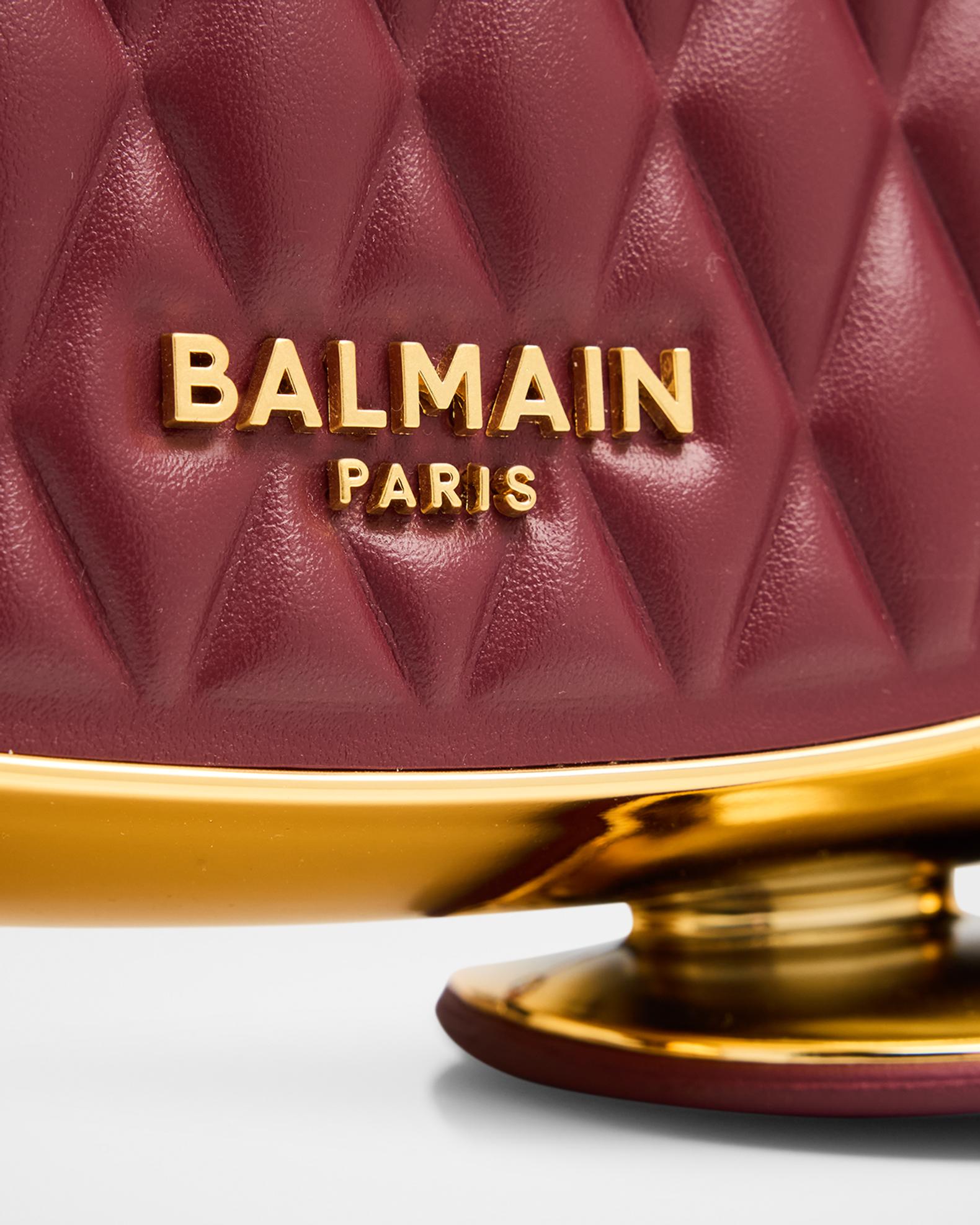 Balmain Jolie Madame Small Quilted Faux Leather Top-Handle Bag
