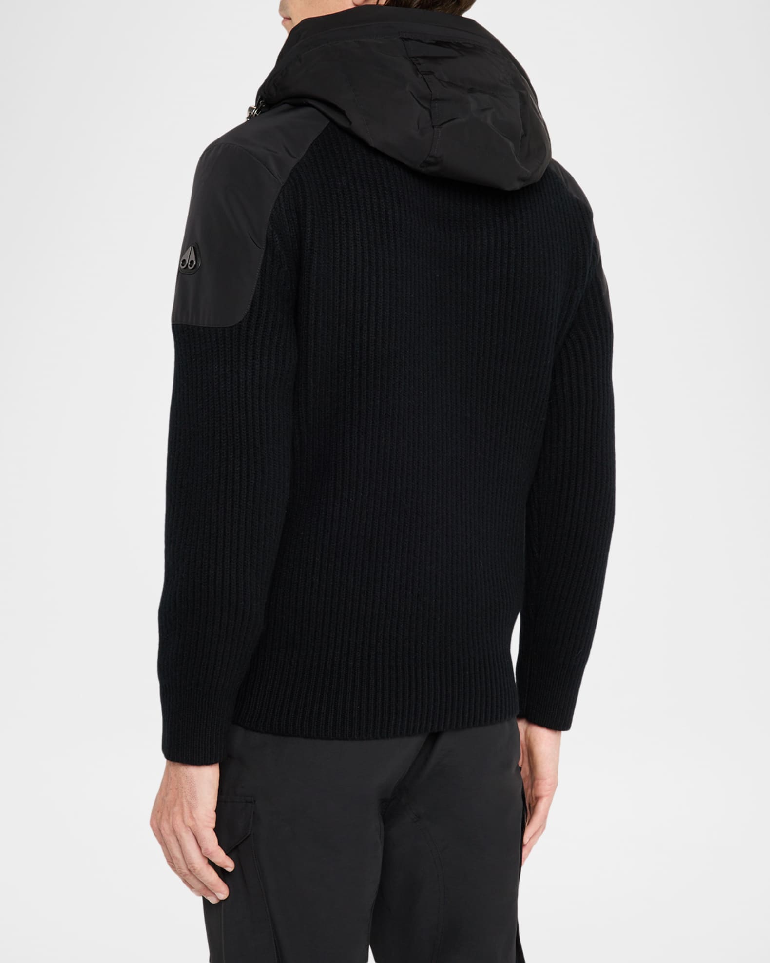 Moose Knuckles Men's Glenvale Knit Hybrid Jacket | Neiman Marcus