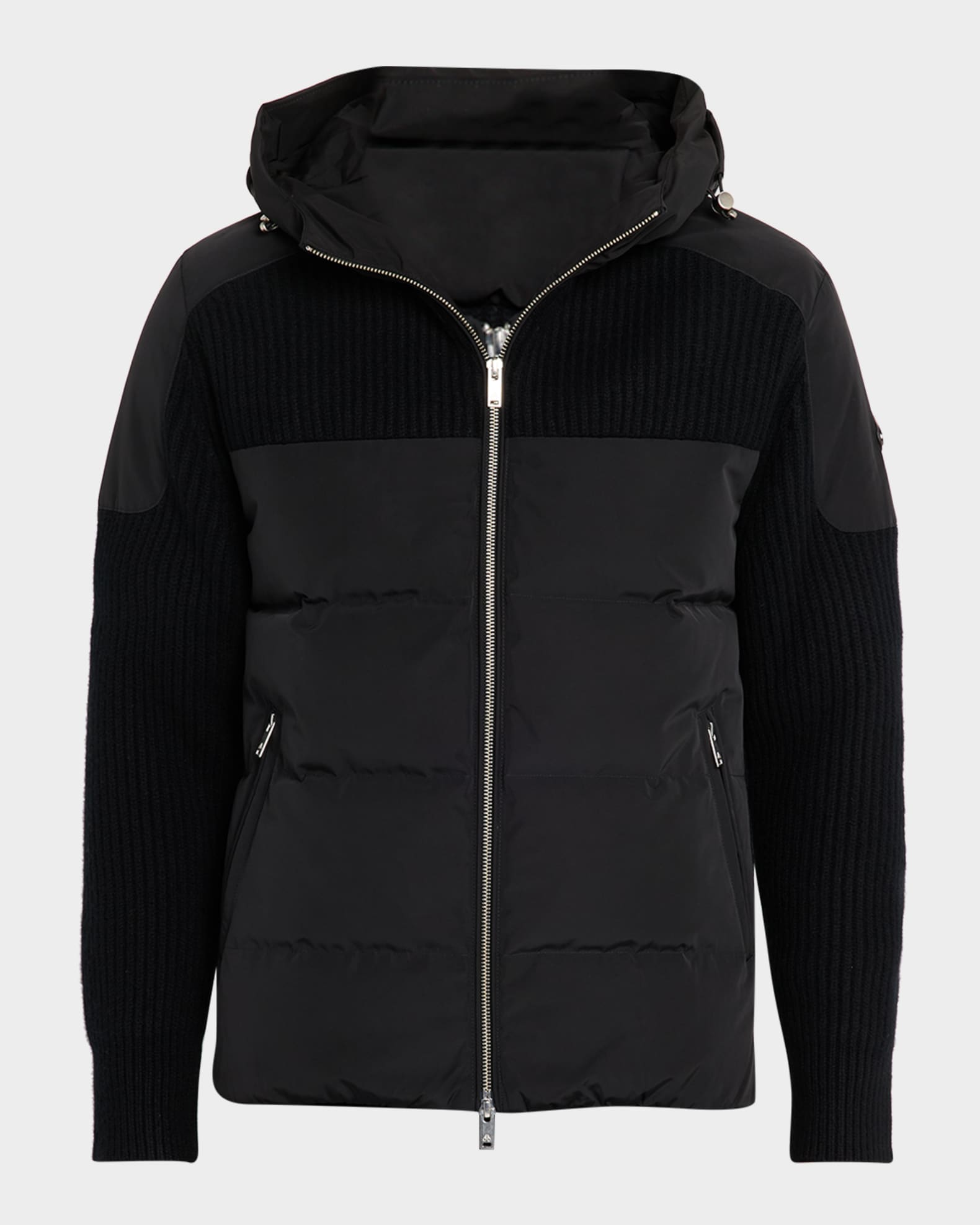 Moose Knuckles Men's Glenvale Knit Hybrid Jacket | Neiman Marcus