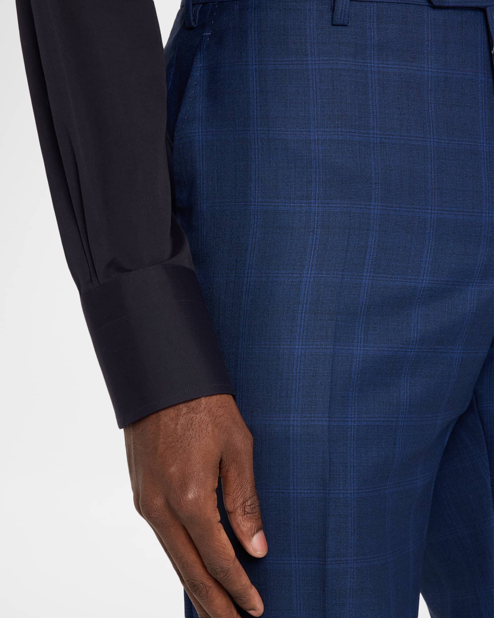 Giorgio Armani Men's Wool and Silk Windowpane Sport Coat | Neiman