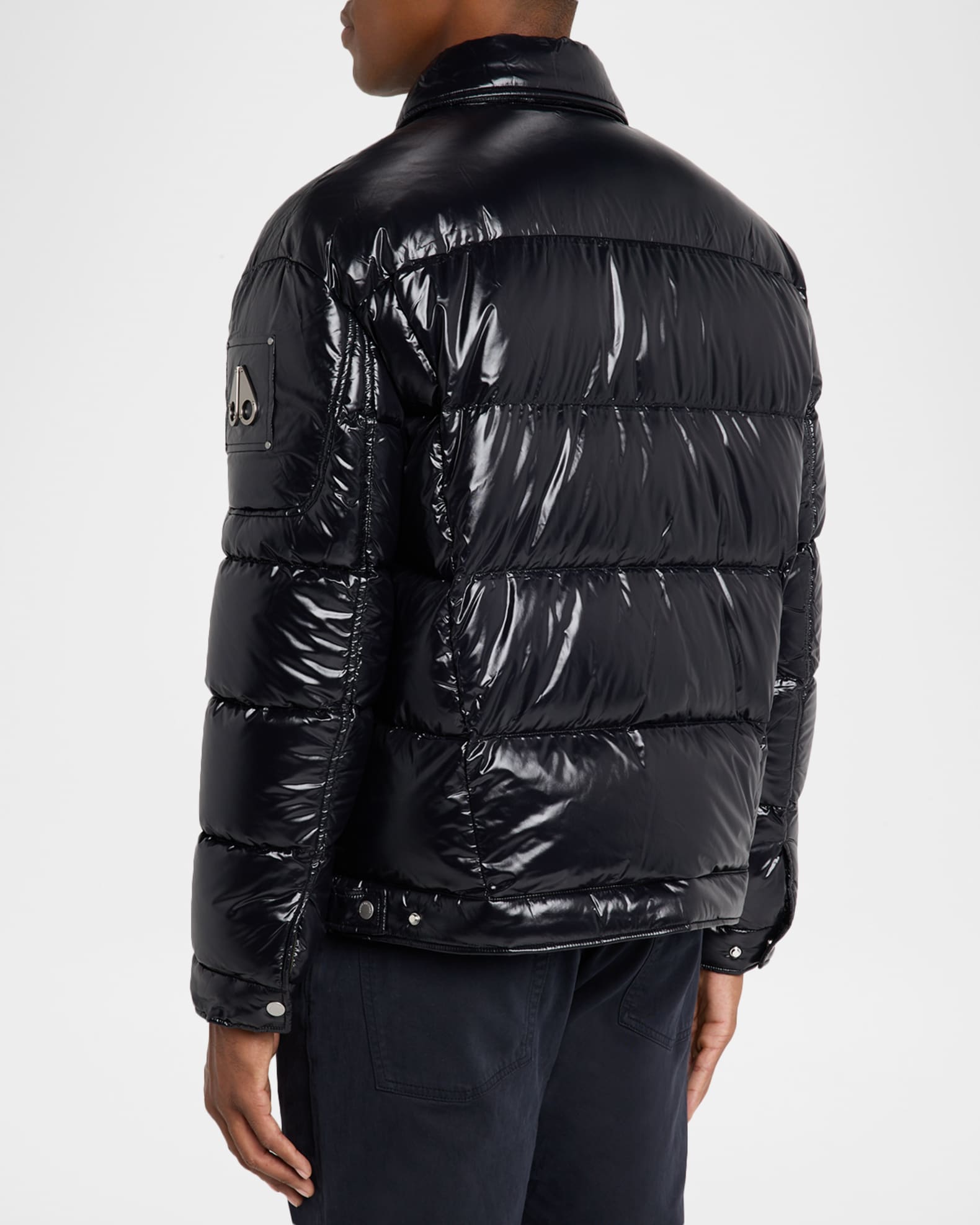 Moose Knuckles Men's Briar Quilted Down Shirt Jacket | Neiman Marcus