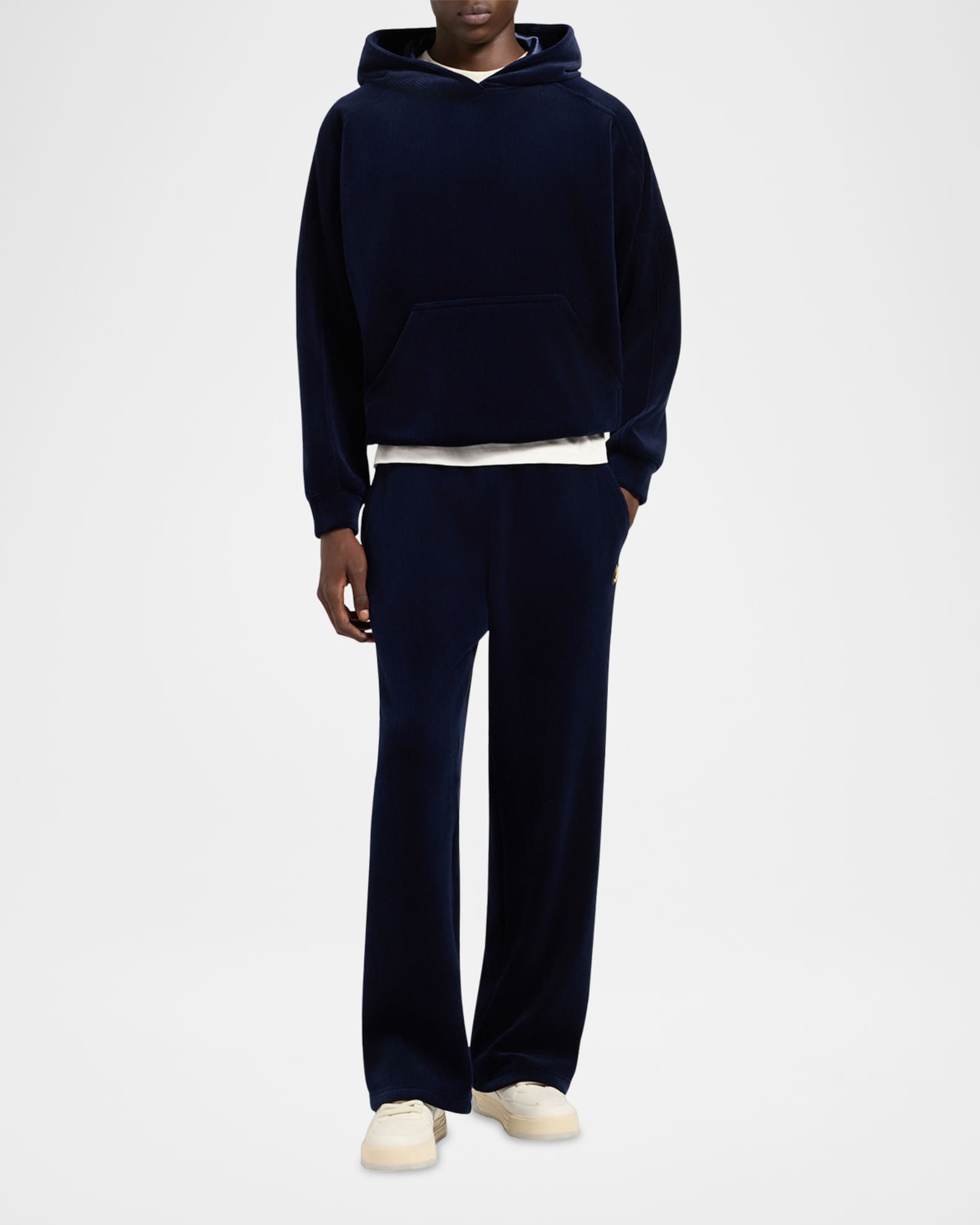 Moose Knuckles Men's Preston Velour Hoodie | Neiman Marcus