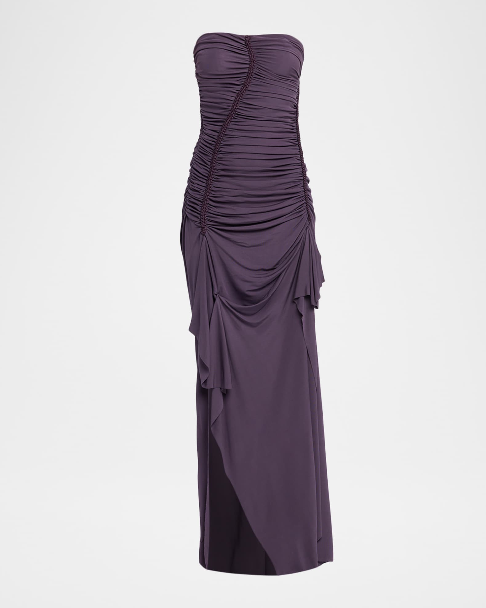 Christopher Esber Strapless Ruched Jersey Shibari Gown | Neiman Marcus