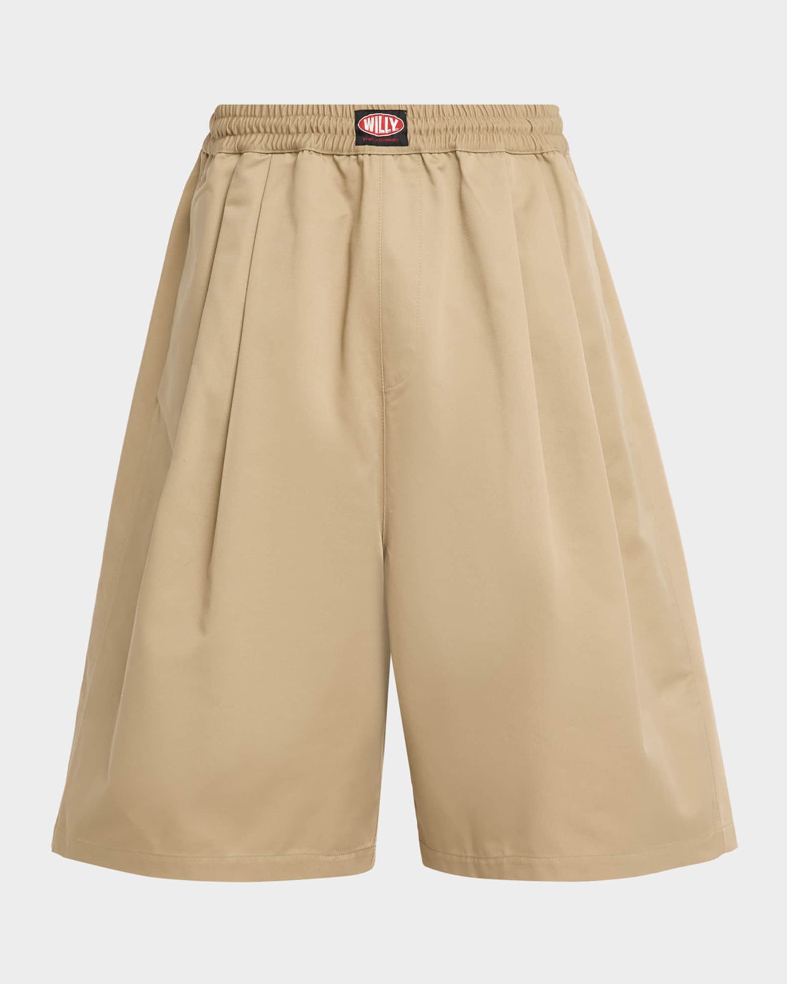 Willy Chavarria Men's Orale Oversized Pleated Shorts | Neiman Marcus