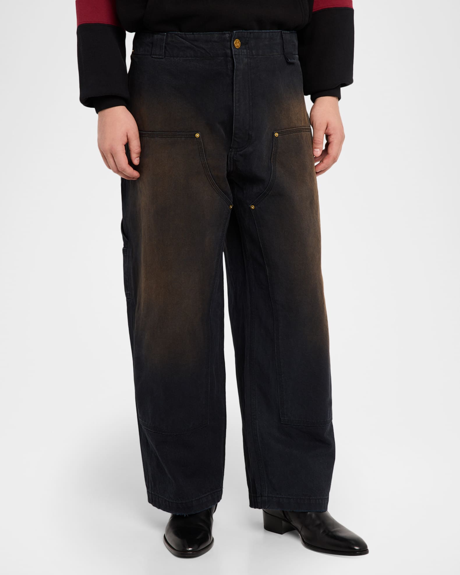 美品 WILLY CHAVARRIA BOY WORK PANT Last One WILLY CHAVARRIA / HOMEBOY WORK PANT INDIGO DENIM
