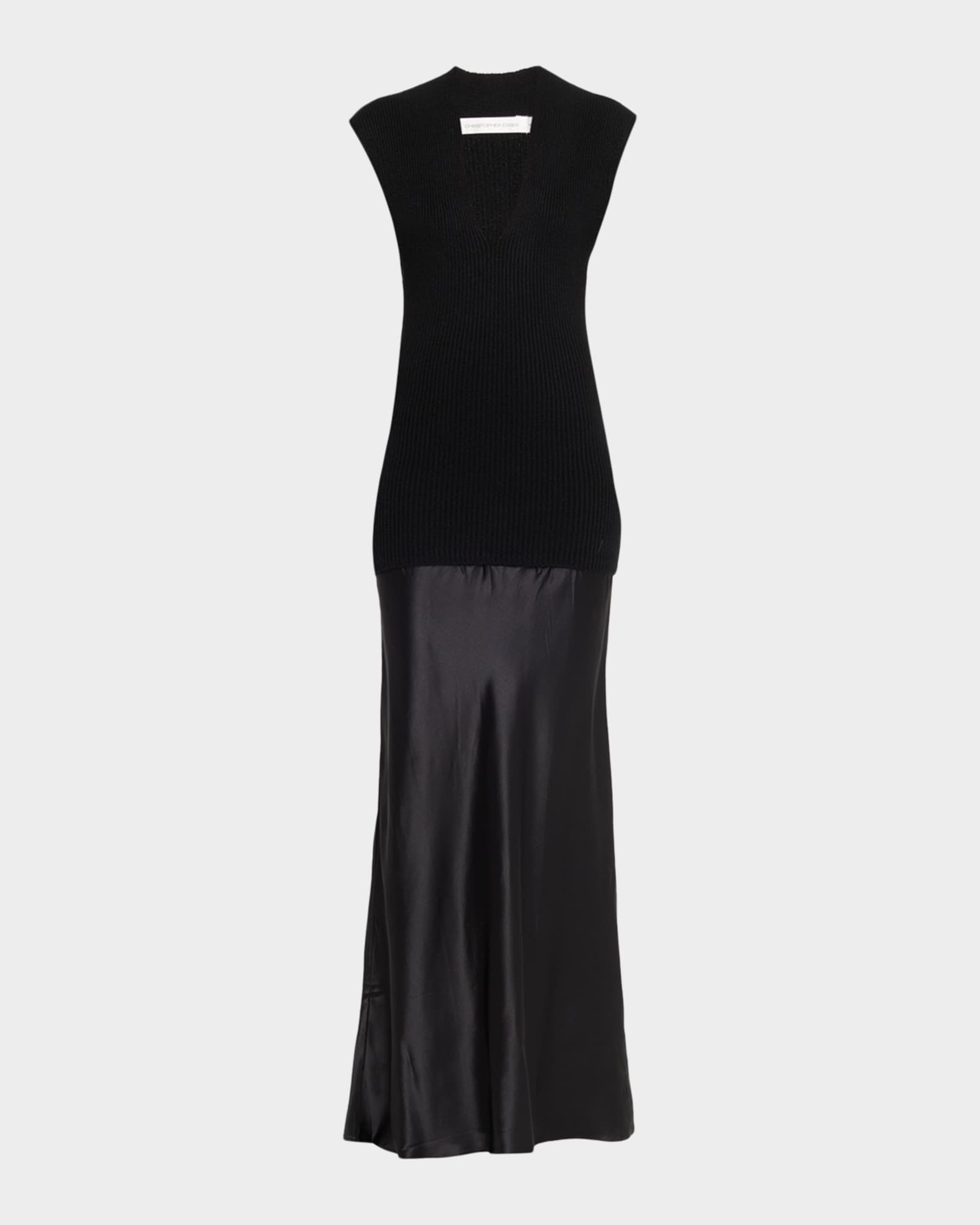 Christopher Esber V-neck Sleeveless Dress - Black