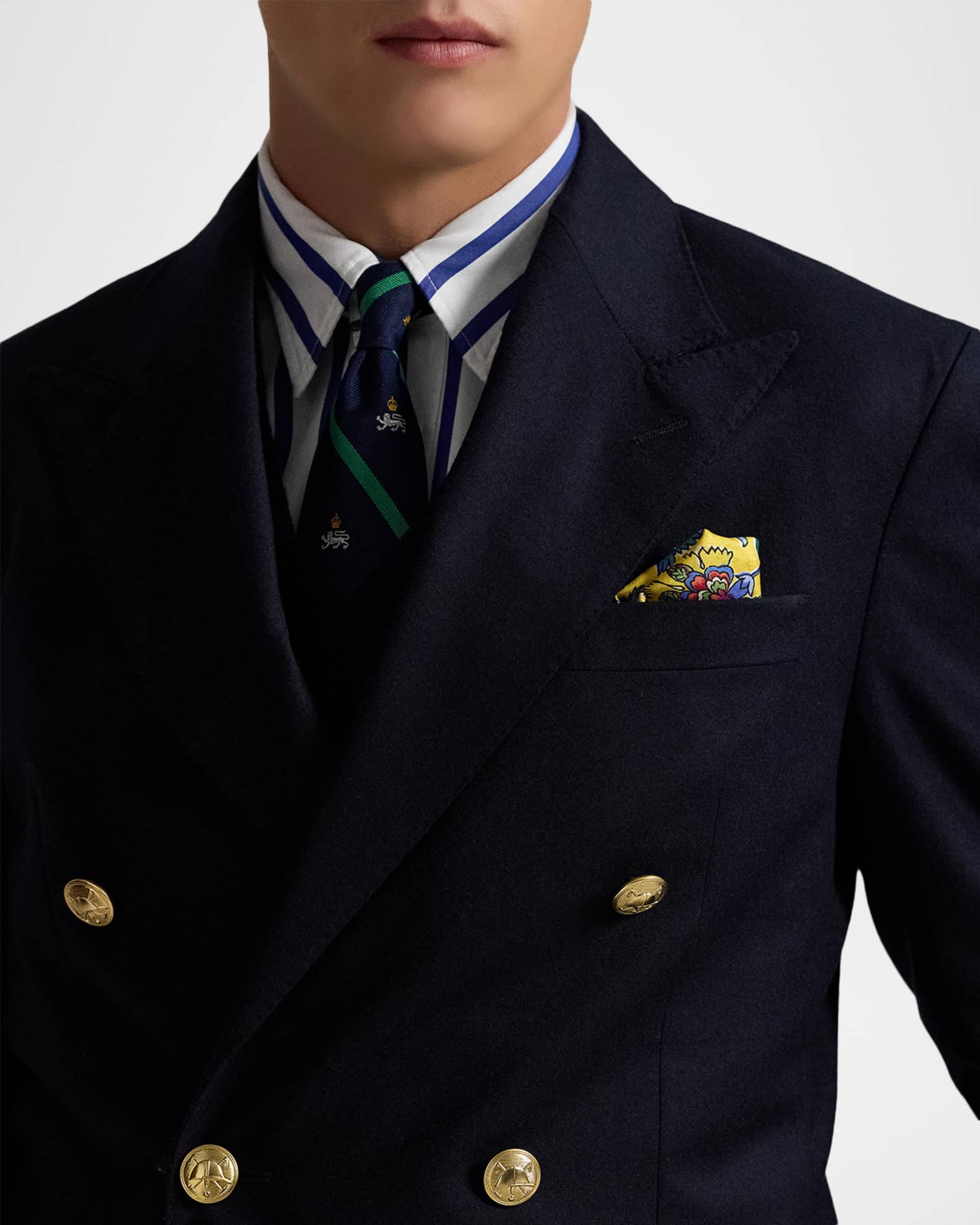 Polo Ralph Lauren Men's The Iconic Doeskin Double-Breasted Blazer