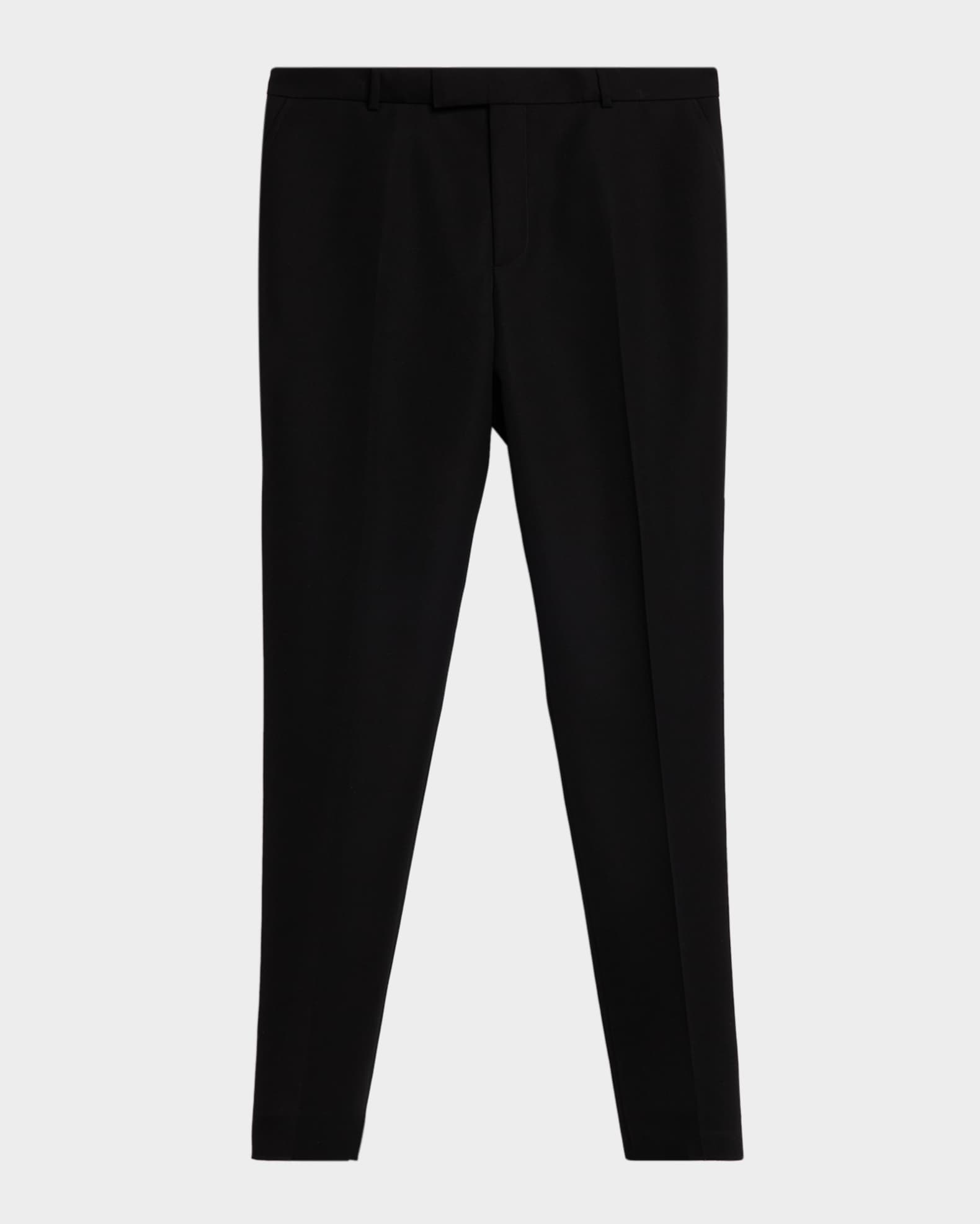 men's cigarette pants Mcqueen Men's Wool Cigarette Pants, Black, Men's, 40, Pants & Shorts Wool & Dress Pants