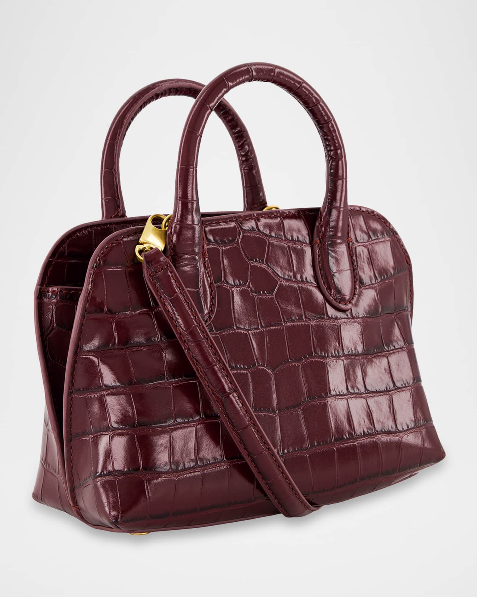 Vince Delphine Mini Croc-Effect Leather Crossbody Handbag | Neiman