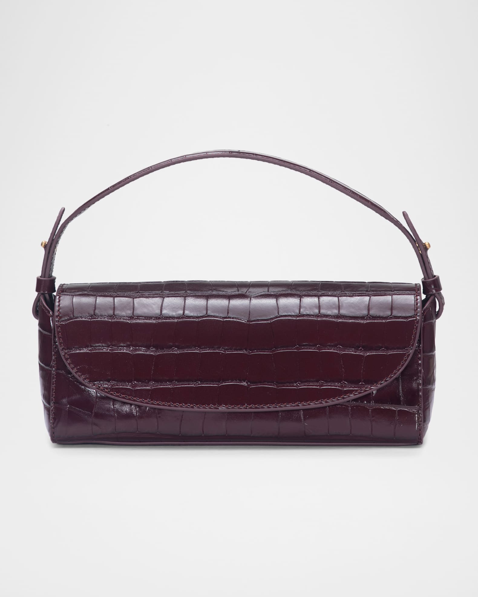 Vince Sabrina Mini Croc-Embossed Leather Top-Handle Bag | Neiman