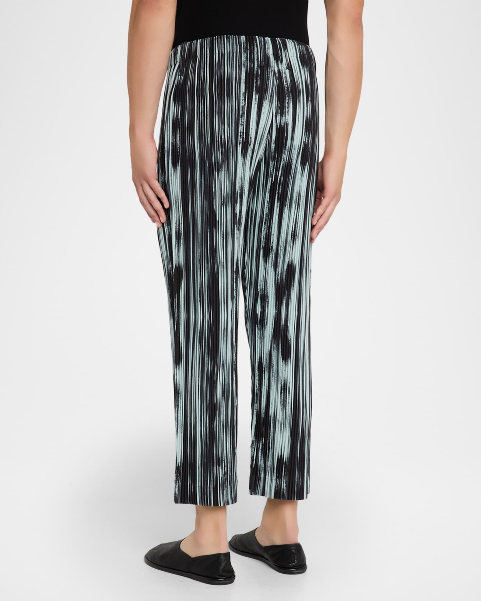 パンツ homme plisse 24aw RB STRIPES 1 SKIRT Homme Plisse Issey Miyake Men's Brushstroke Stripe Pleated