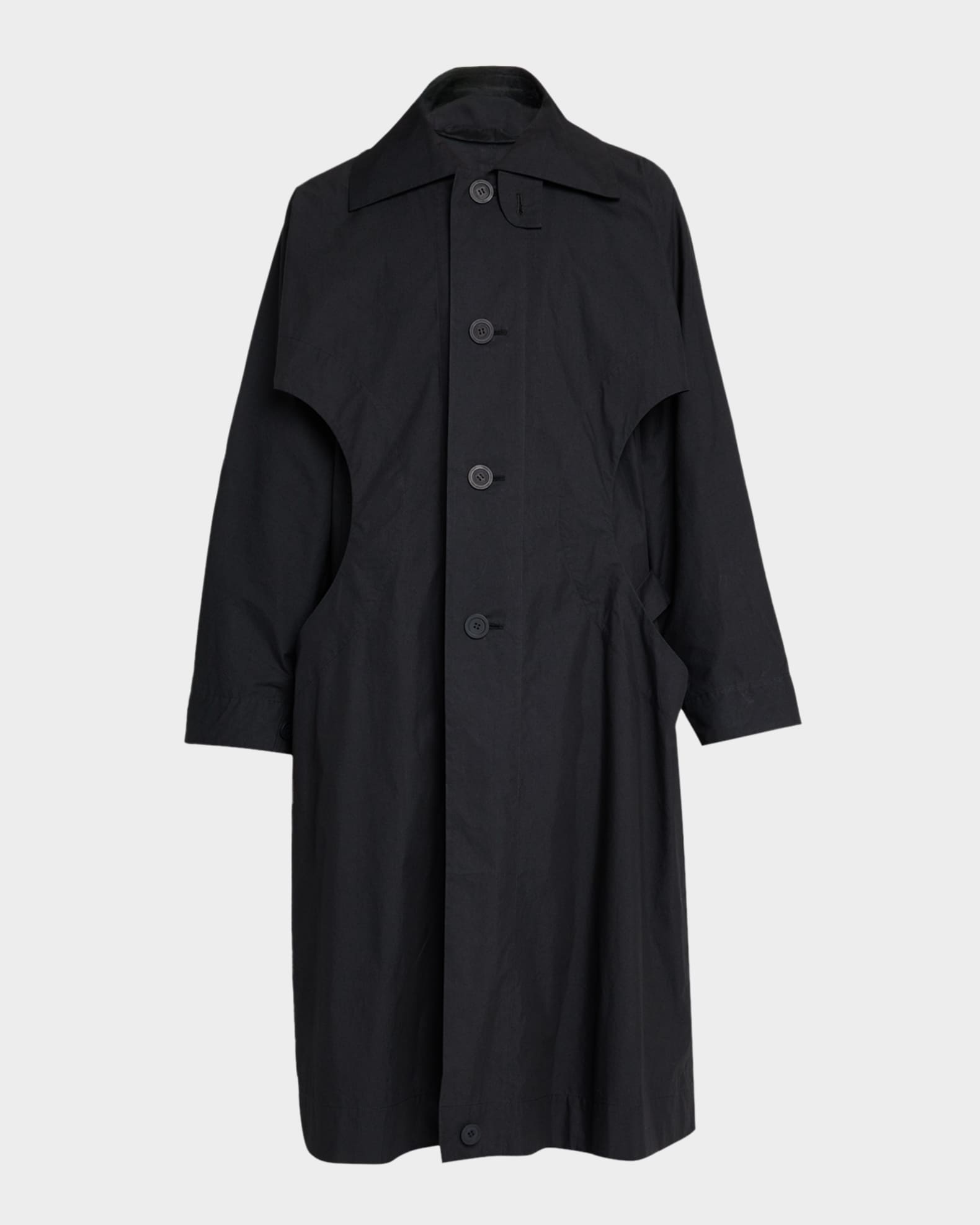 Homme Plisse Issey Miyake Men's Cavity Long Coat | Neiman Marcus