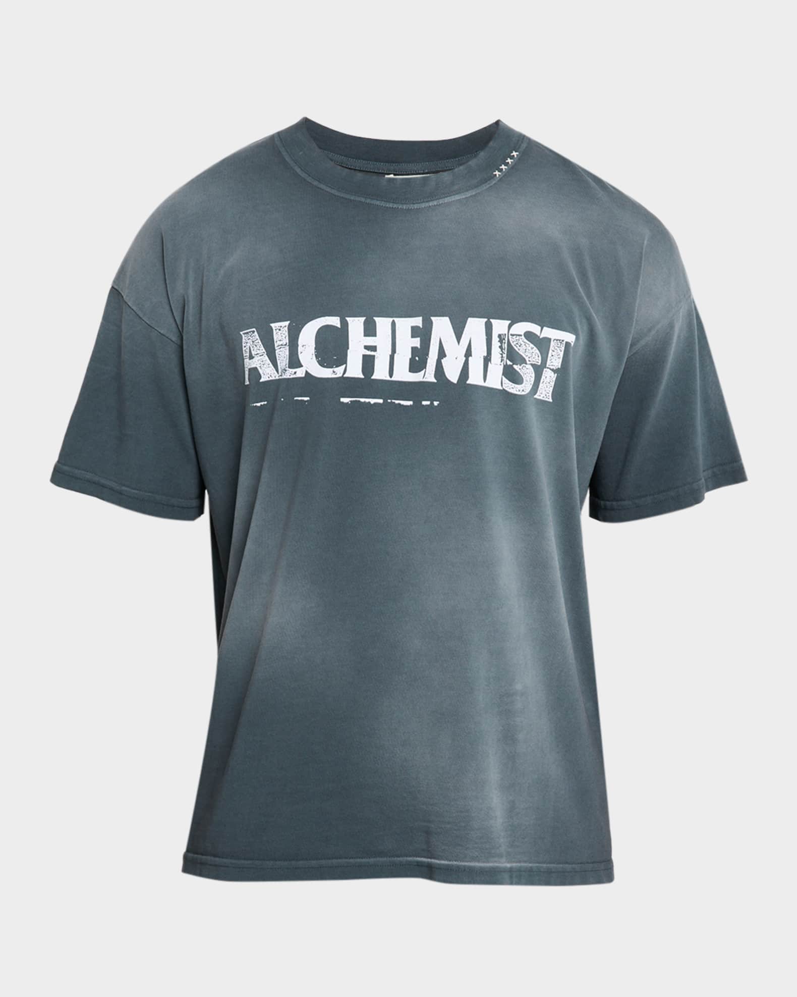 Alchemist Men's Ripped Logo T-Shirt | Neiman Marcus