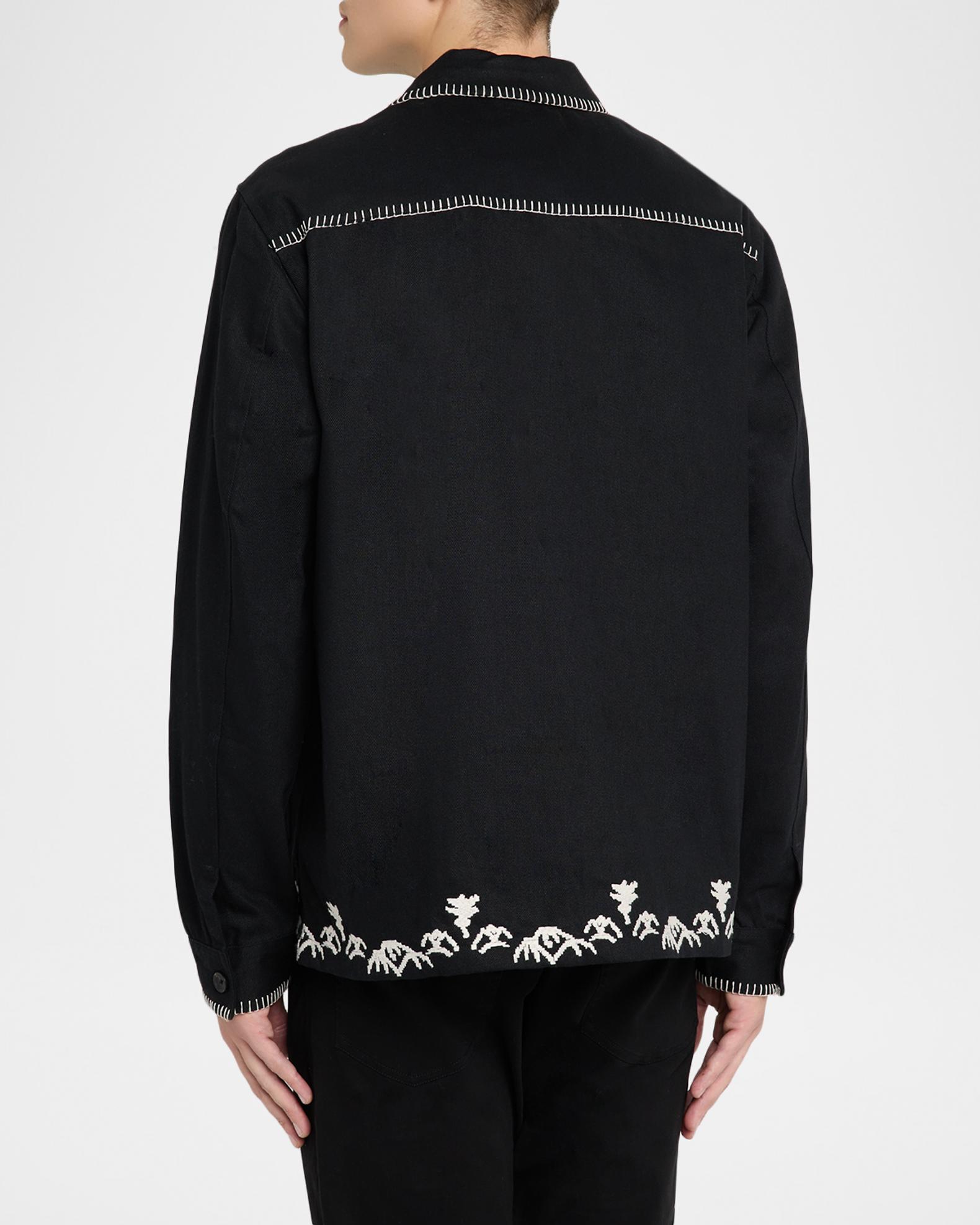 Scotch & Soda Men's Embroidered Cotton-Blend Worker Jacket