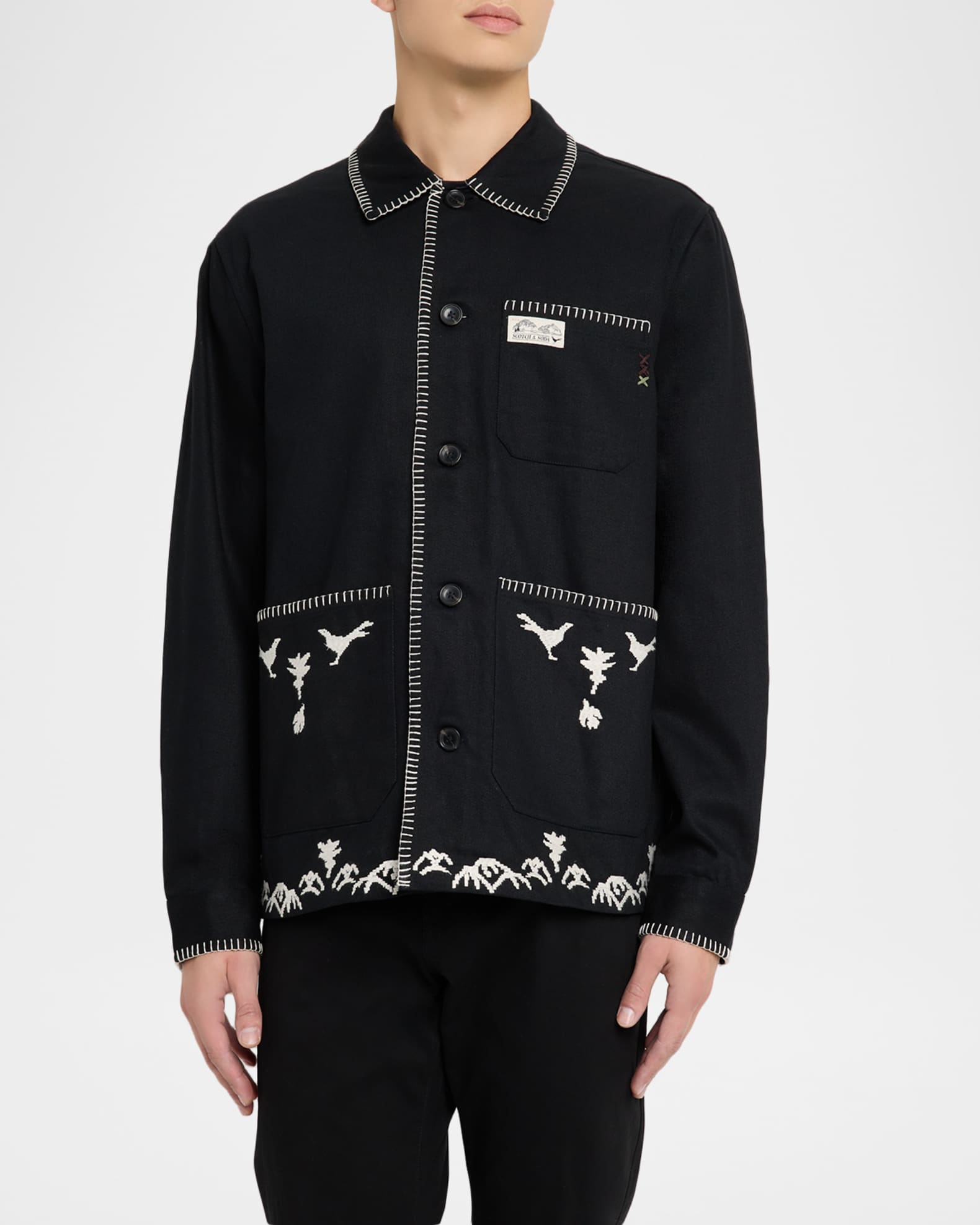 スコッチアンドソーダ パッチワークジャケット SCOTCH＆SODA（スコッチ