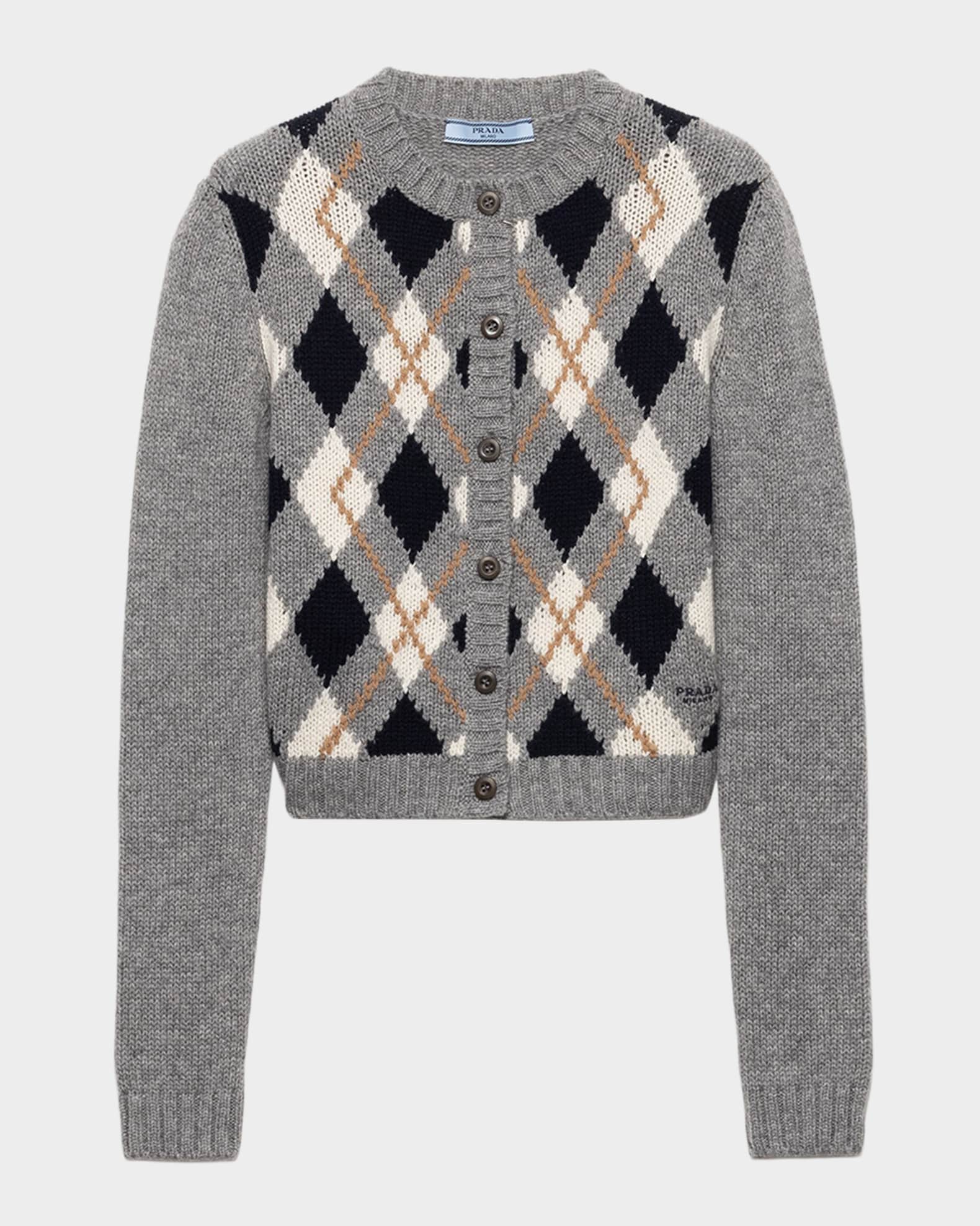 トップス prada wool silk white paint cardigan トップス prada wool silk white paint cardigan Prada Silk