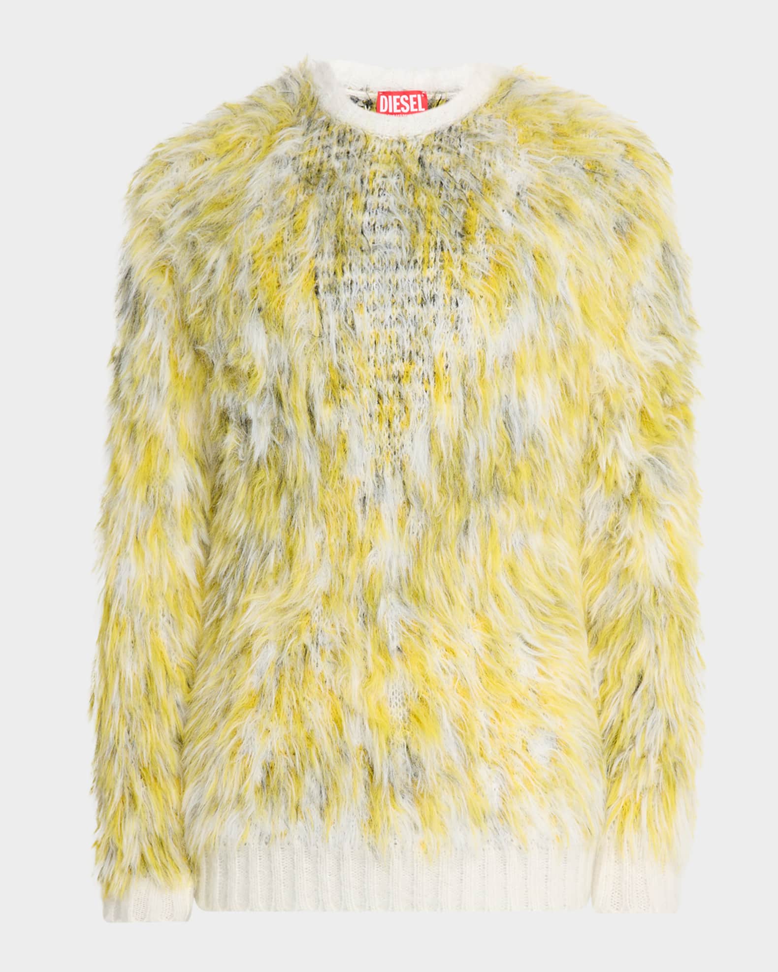 Diesel Men's K-Allen Fluffy Jacquard Knit Crewneck Sweater