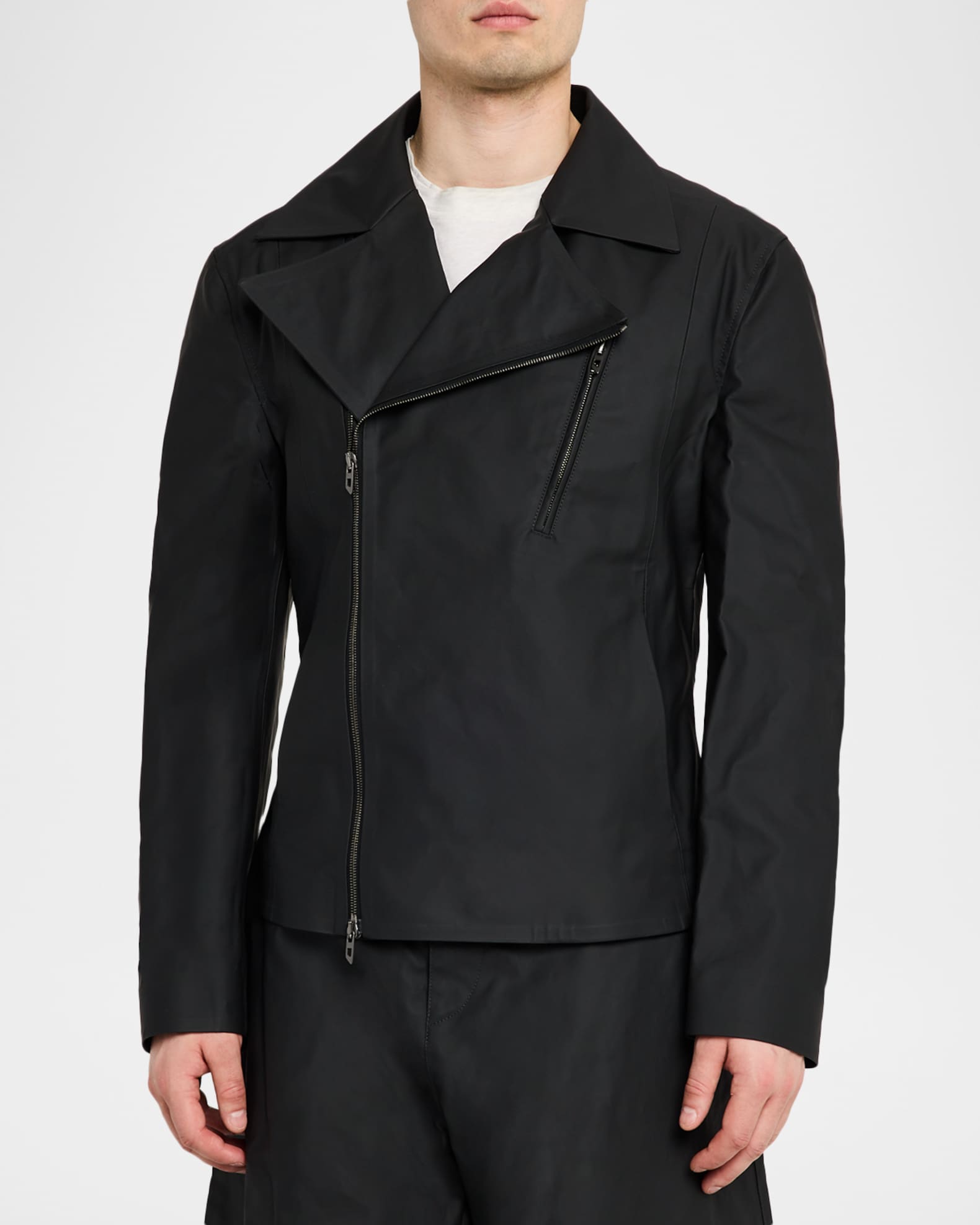 Diesel Men's J-Cecilio Asymmetric-Zip Moto Jacket | Neiman Marcus