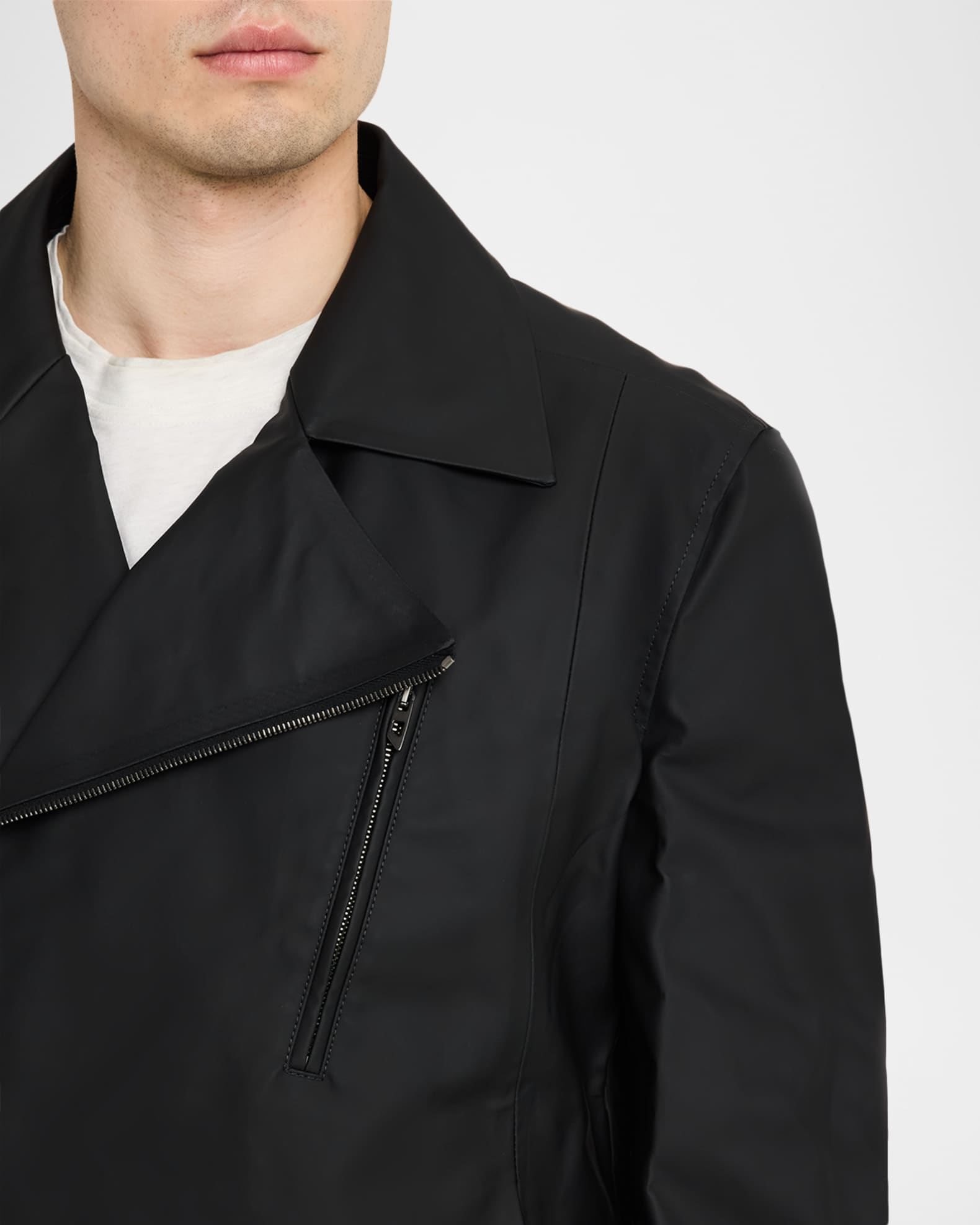 Diesel Men's J-Cecilio Asymmetric-Zip Moto Jacket | Neiman Marcus