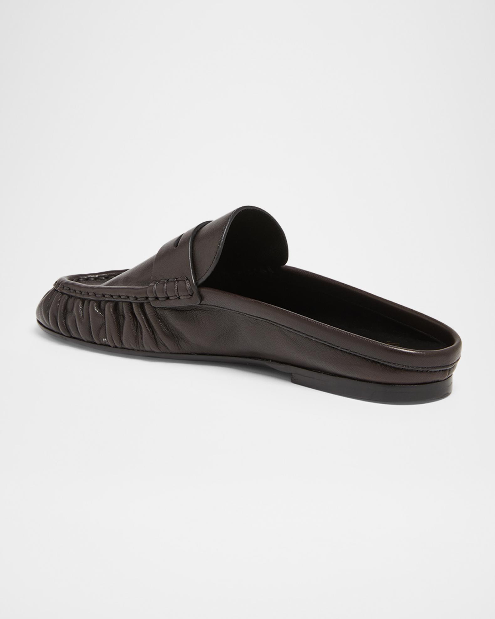 Saint Laurent Le Loafer Leather Penny Loafer Mules | Neiman Marcus