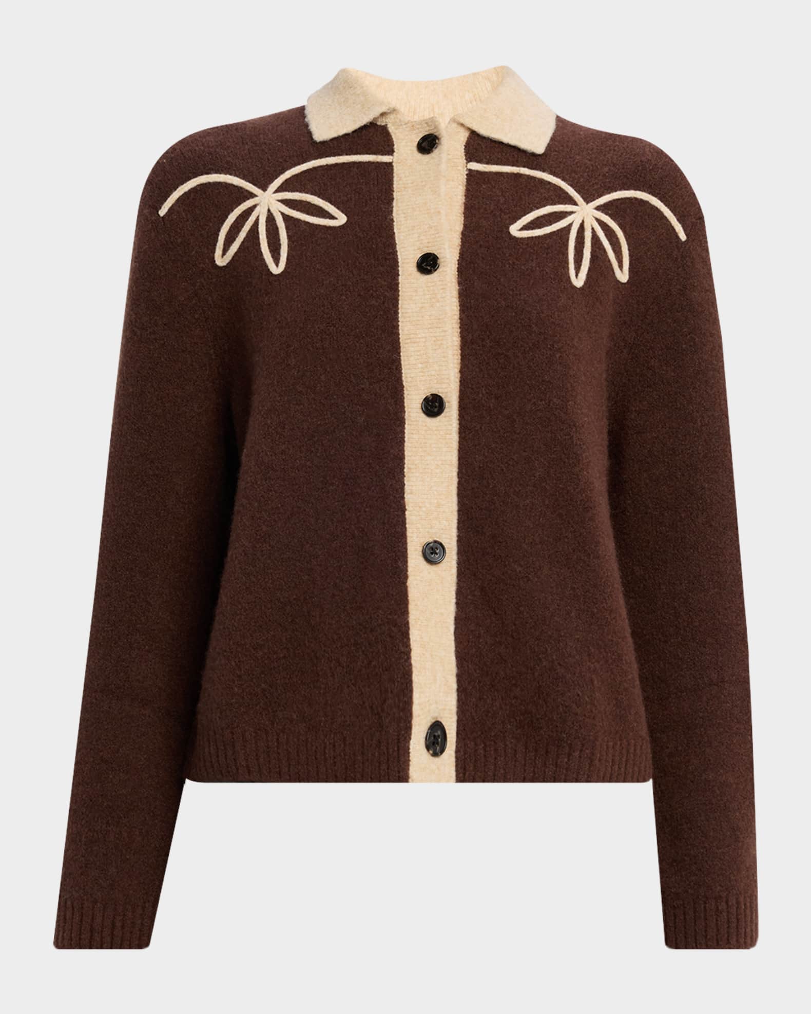 Rails Brunna Contrast Knit Cardigan | Neiman Marcus